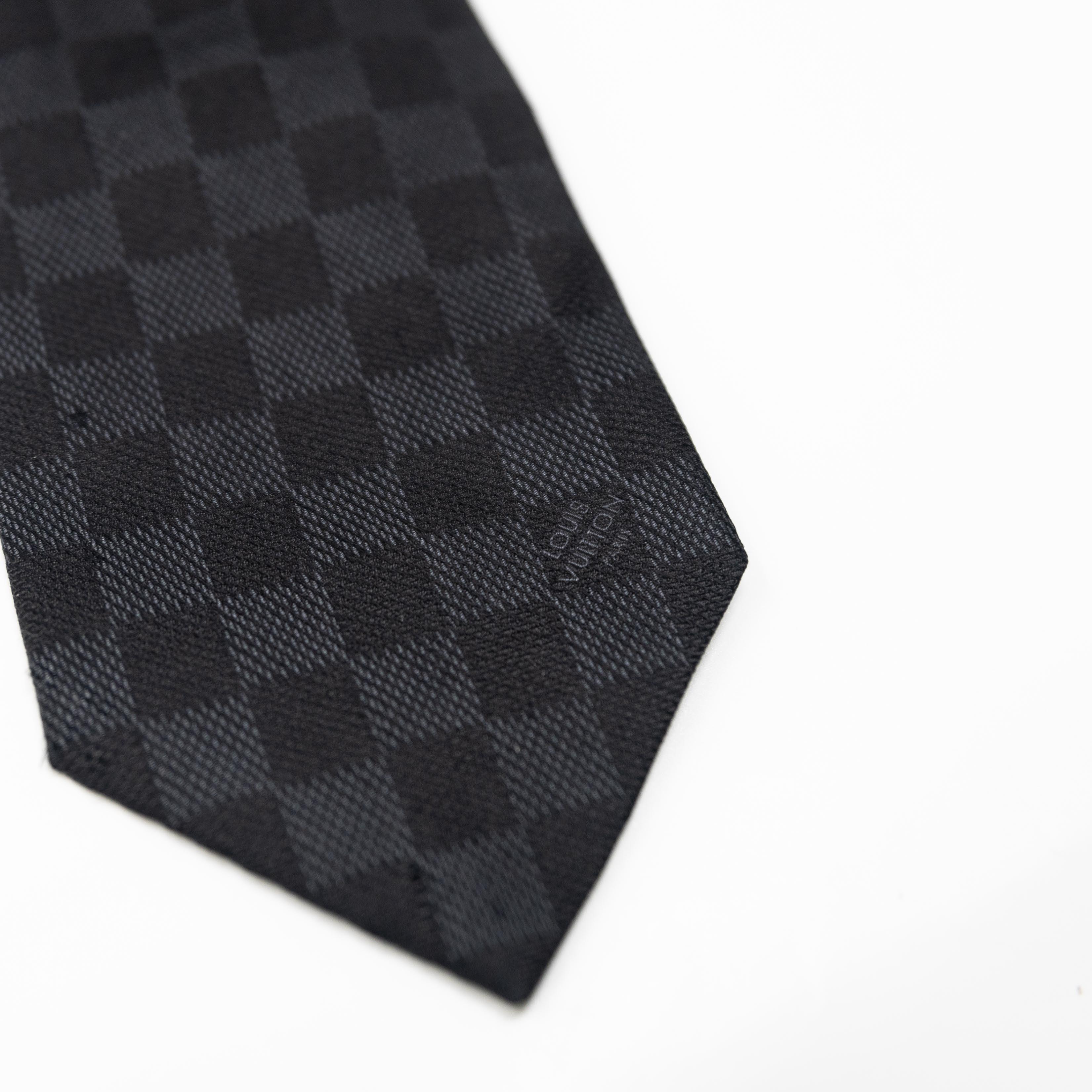 Louis Vuitton Black Damier Classique Tie