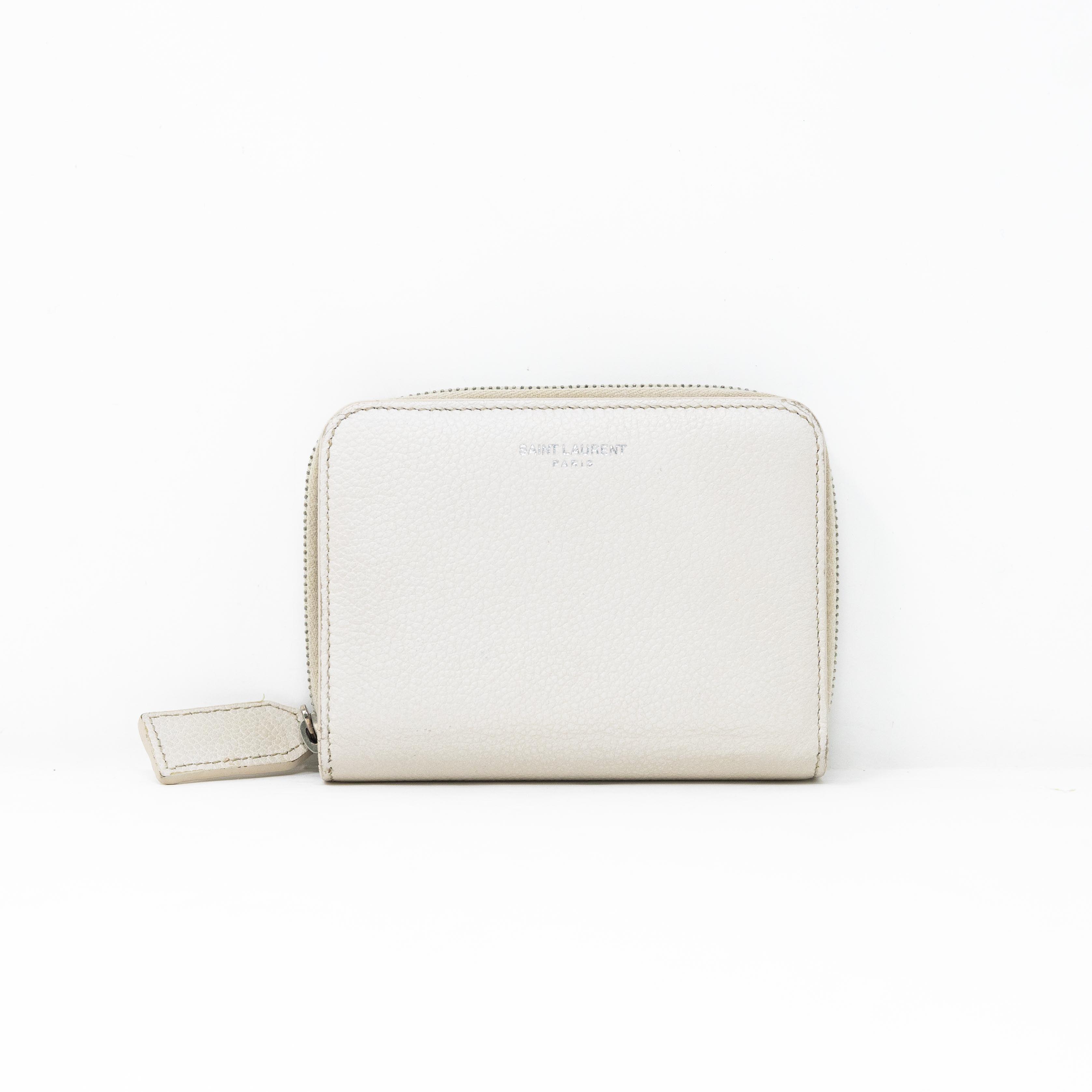 Ysl wallet white Clearance