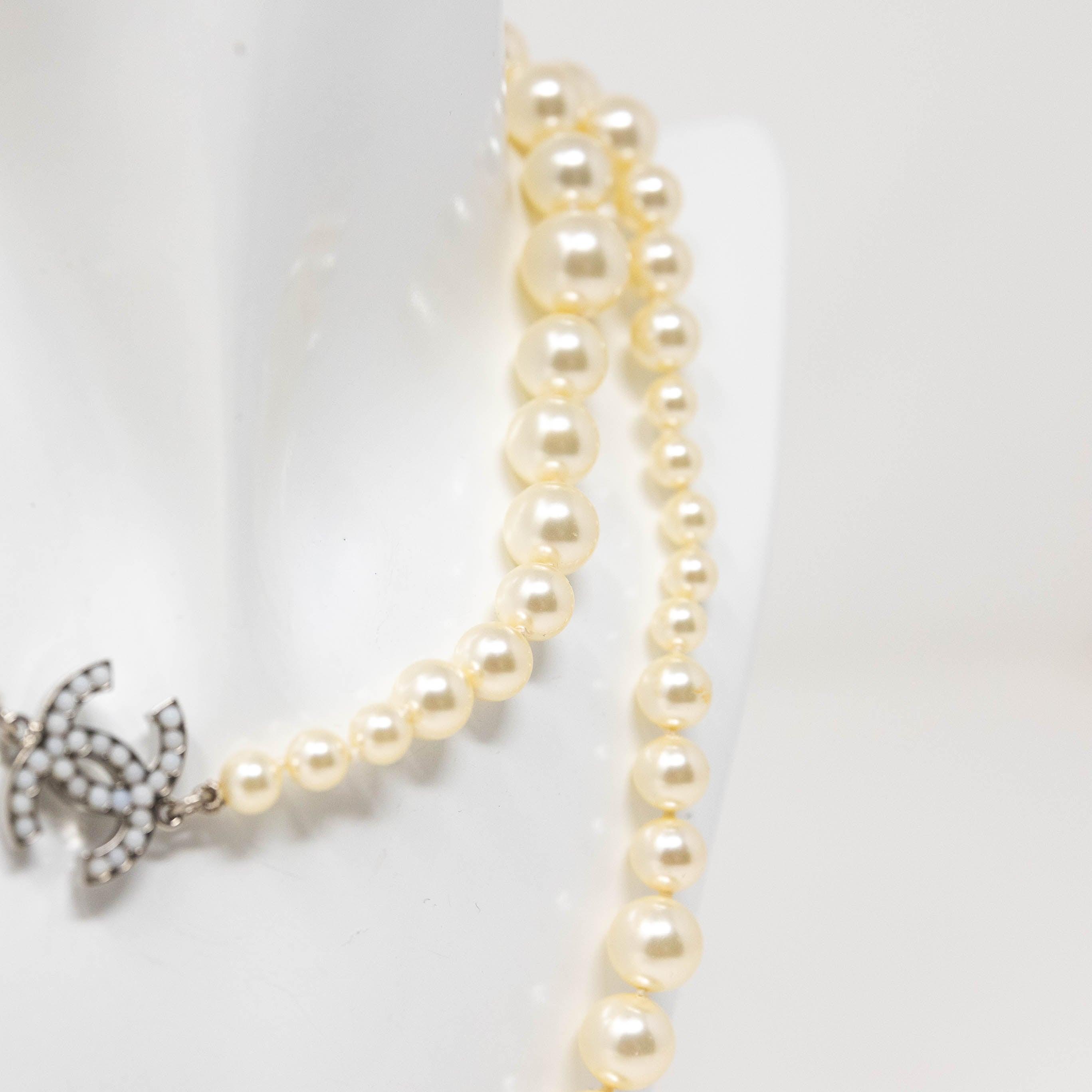 Chanel Pearl CC Long Necklace