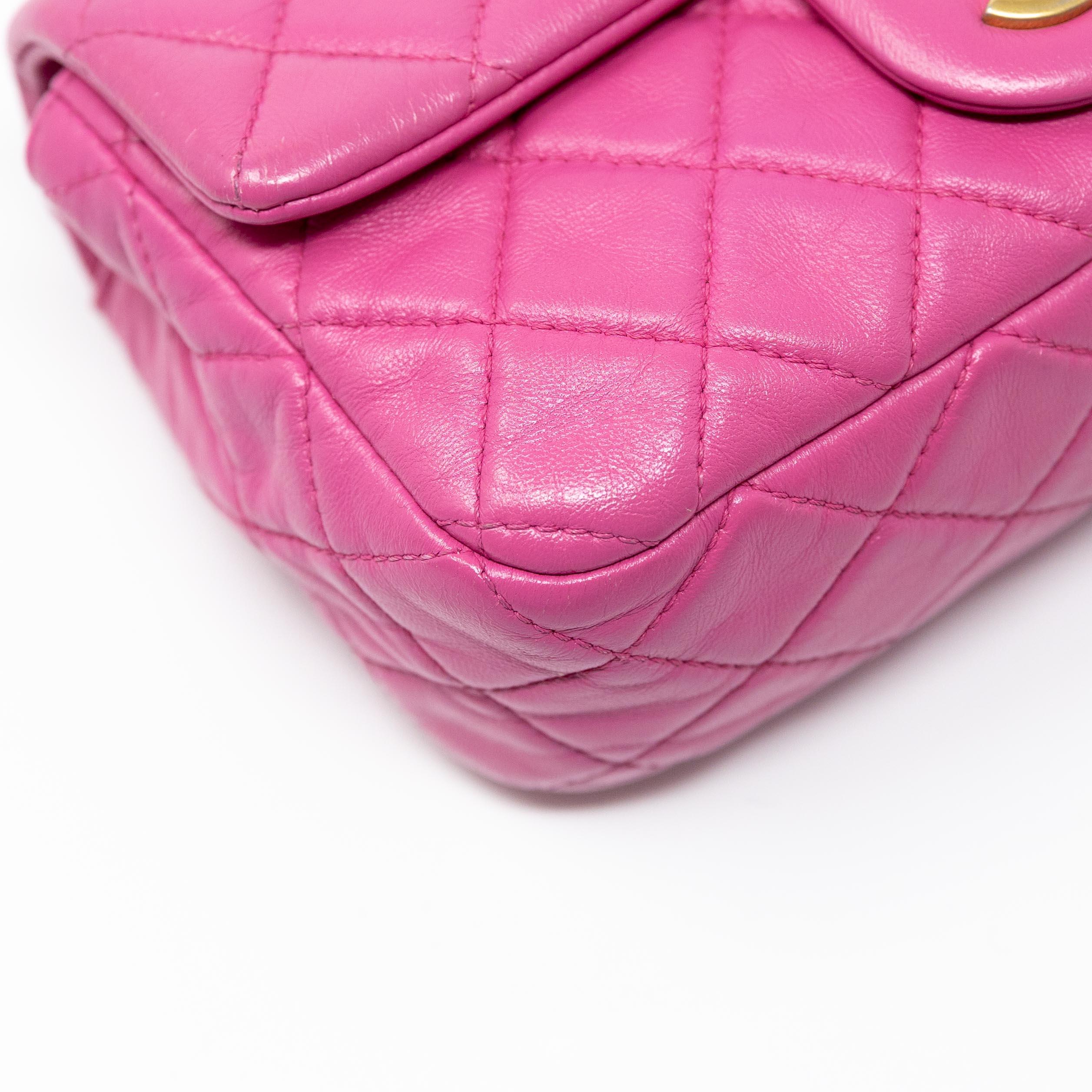 Chanel Pink Mini Pearl Crush Flap