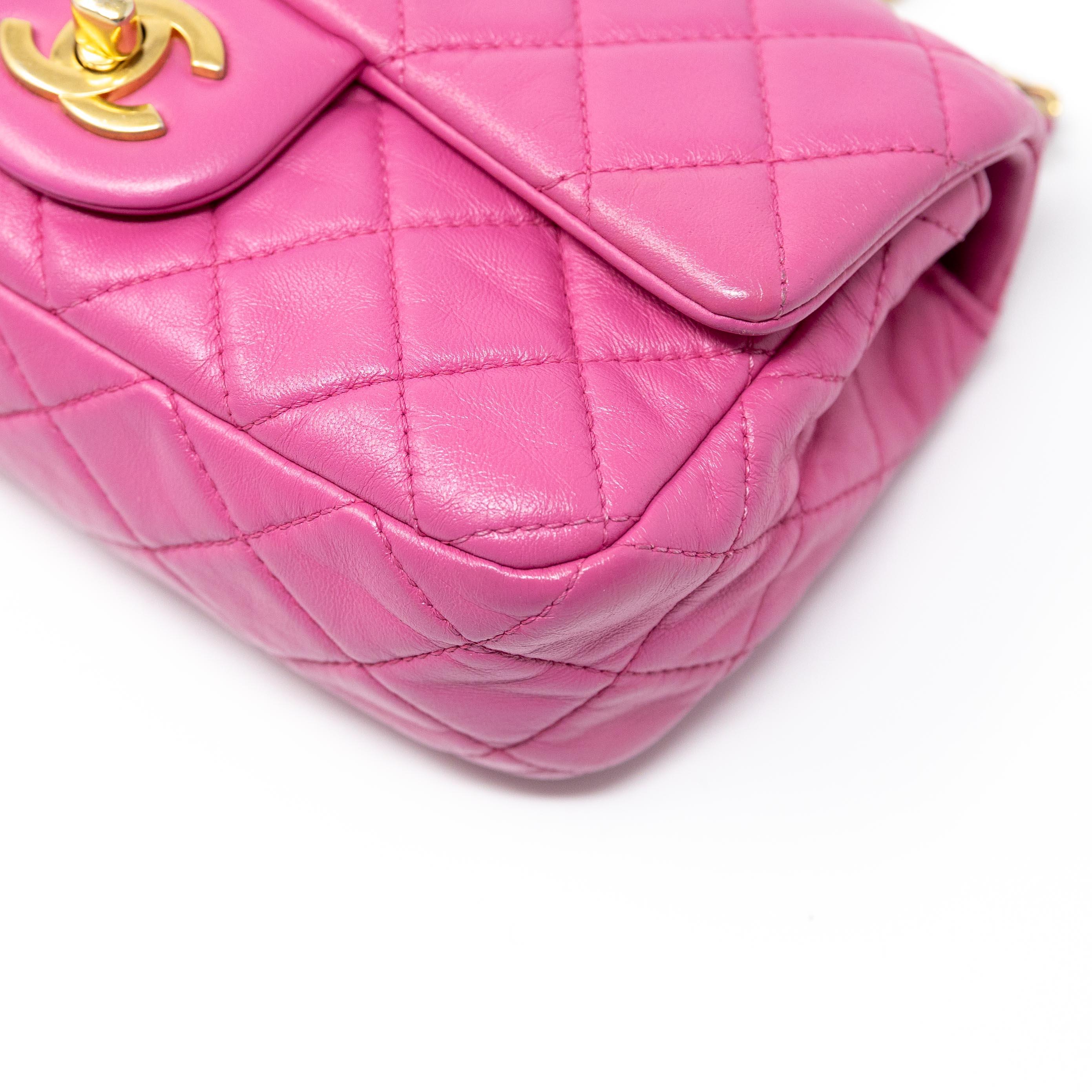 Chanel Pink Mini Pearl Crush Flap