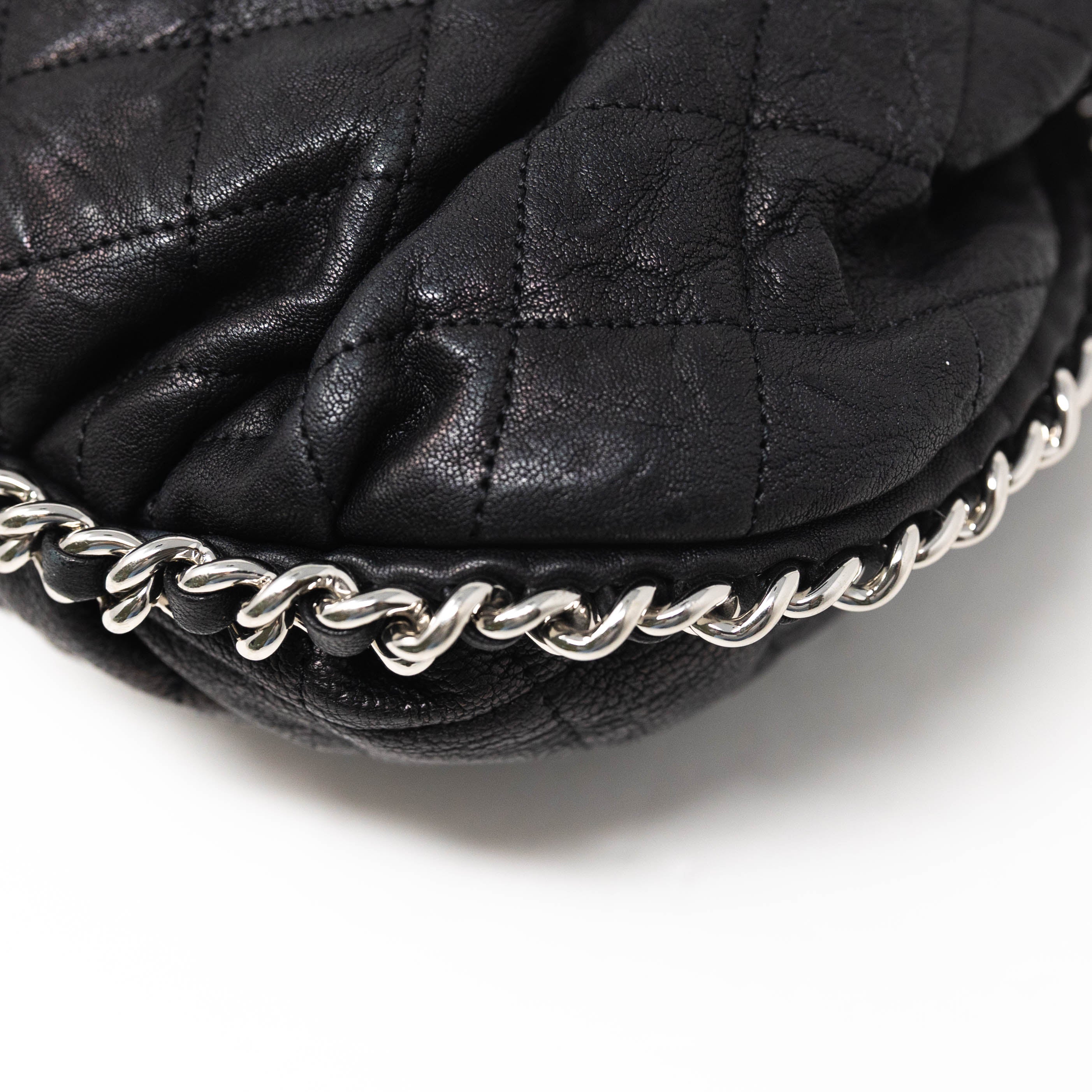 Chanel Black Medium Chain Around Bag