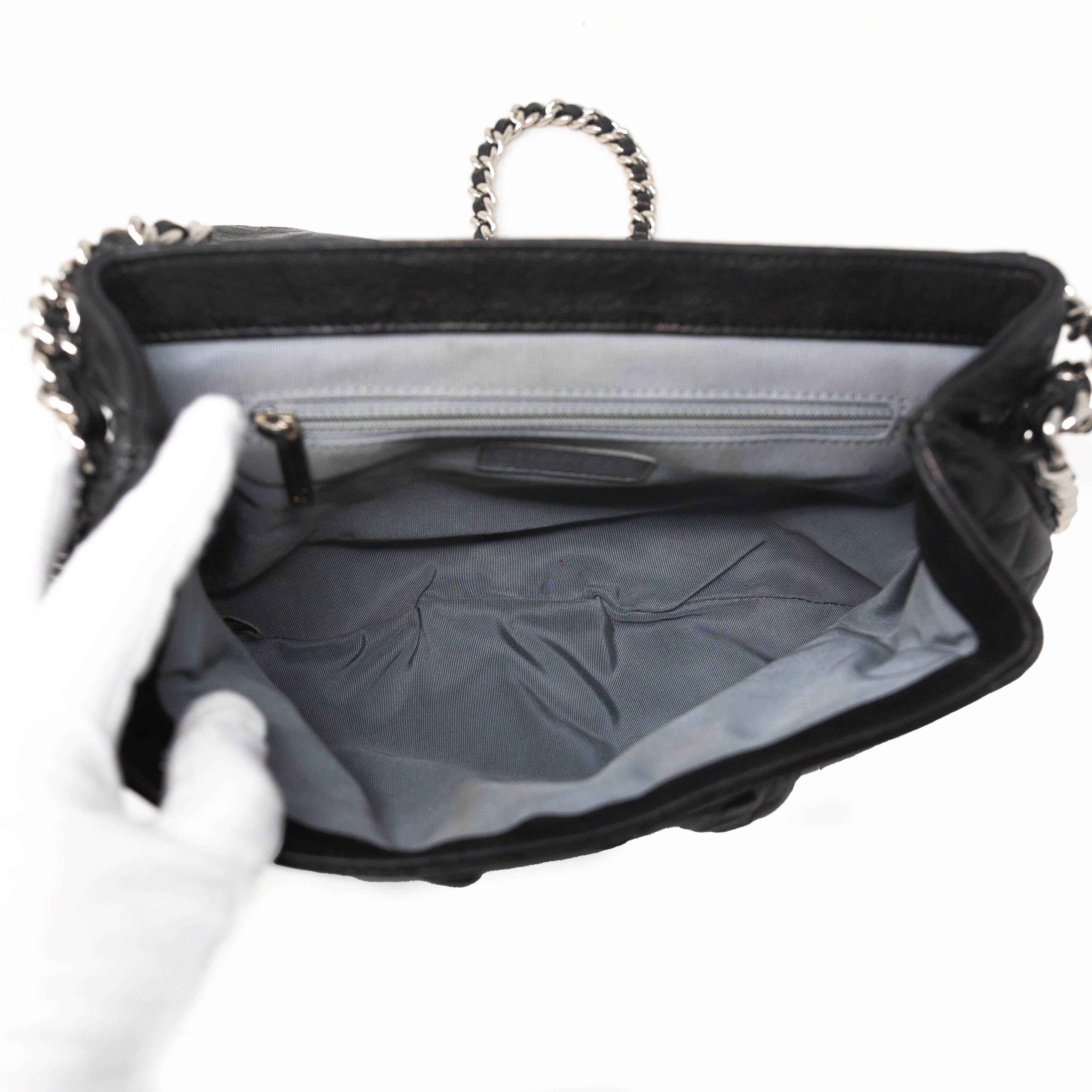 Chanel Black Medium Chain Around Bag