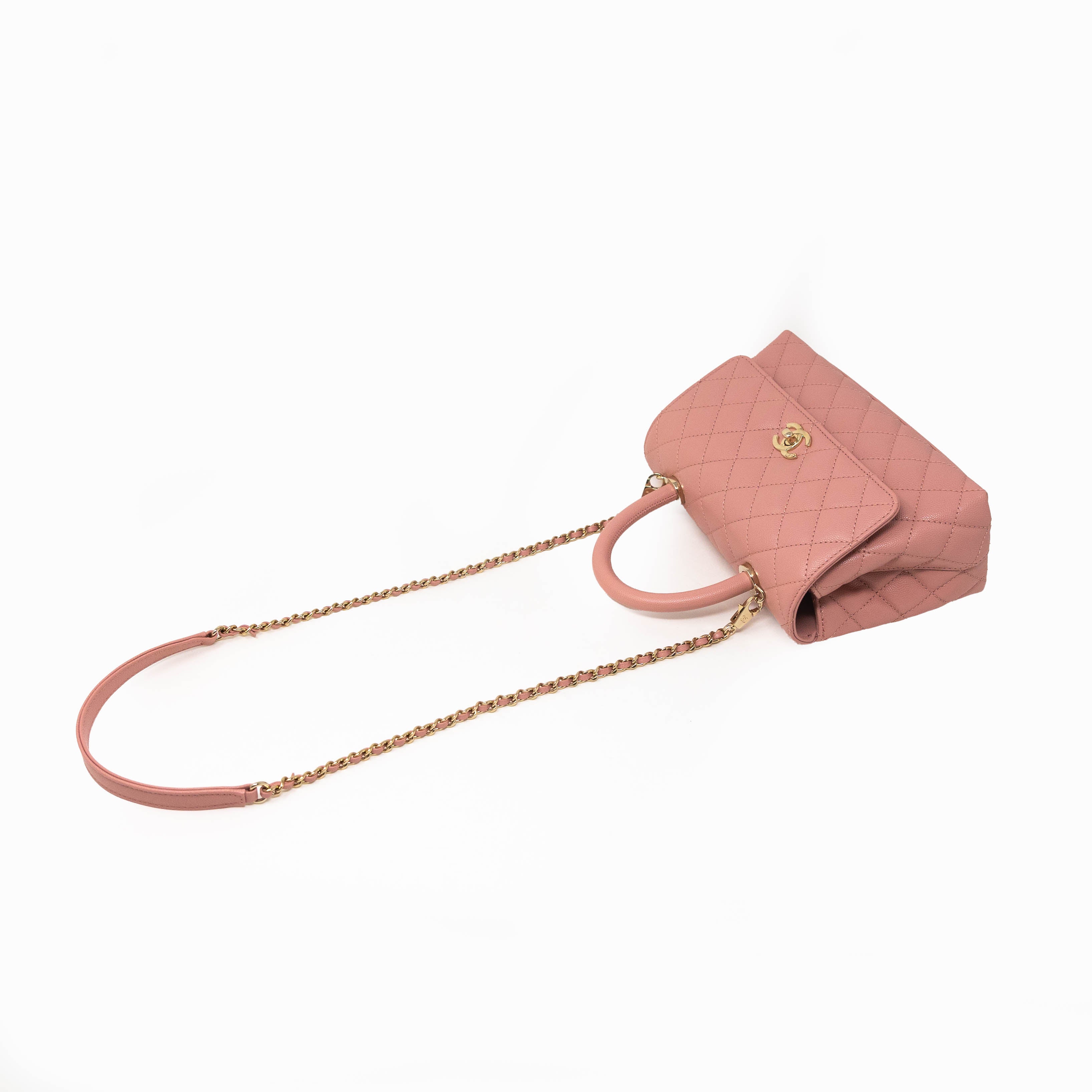 Chanel Pink Small Coco Handle