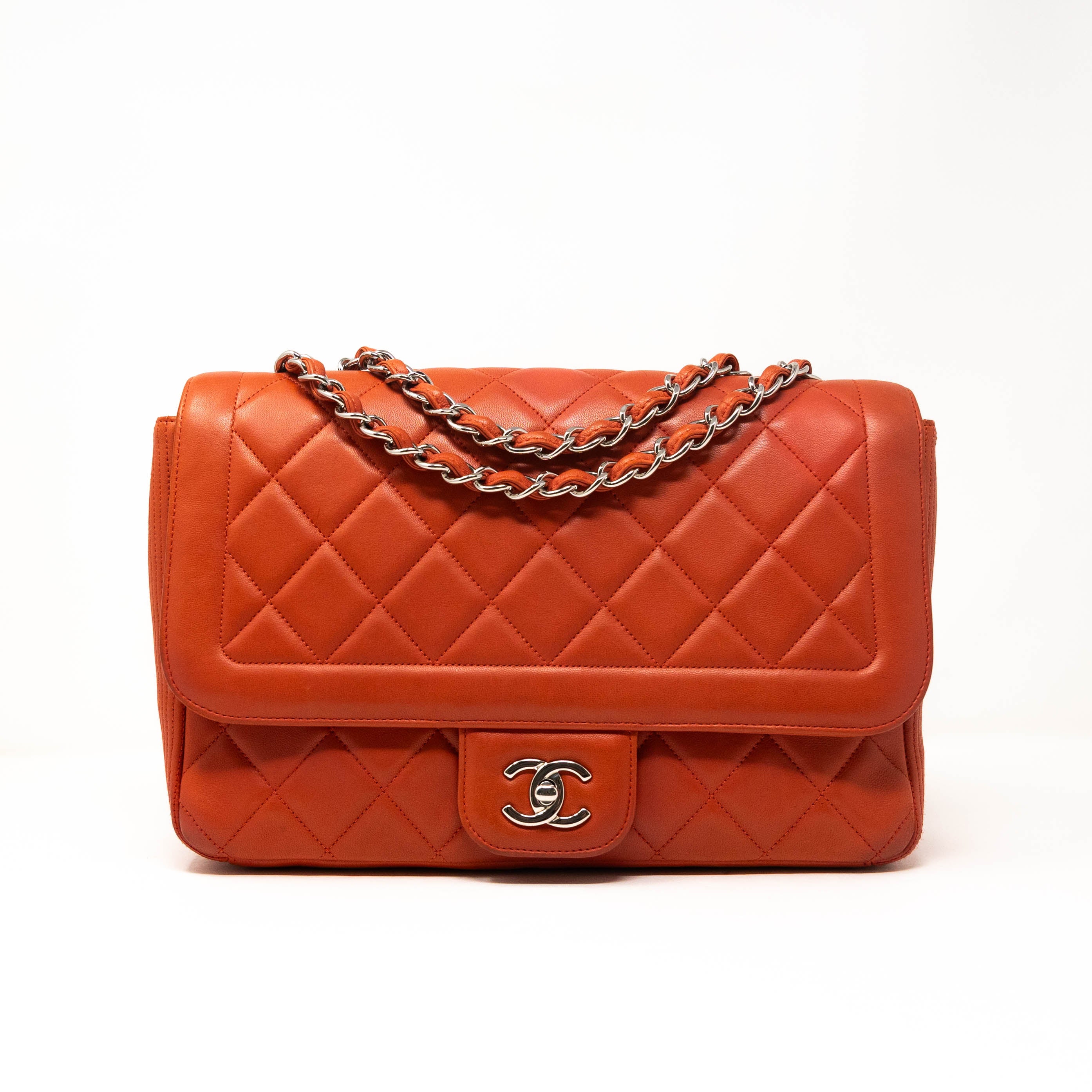 Chanel Red Large Coco Rider Flap