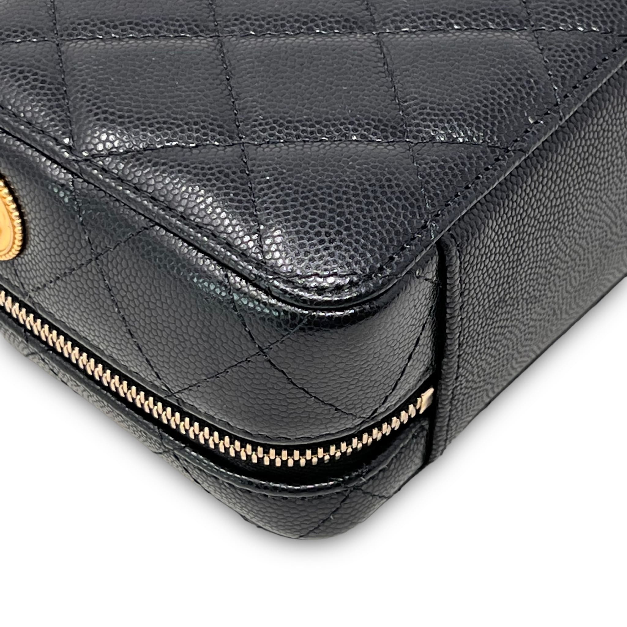 Chanel Black Caviar Twist Your Buttons Camera Bag