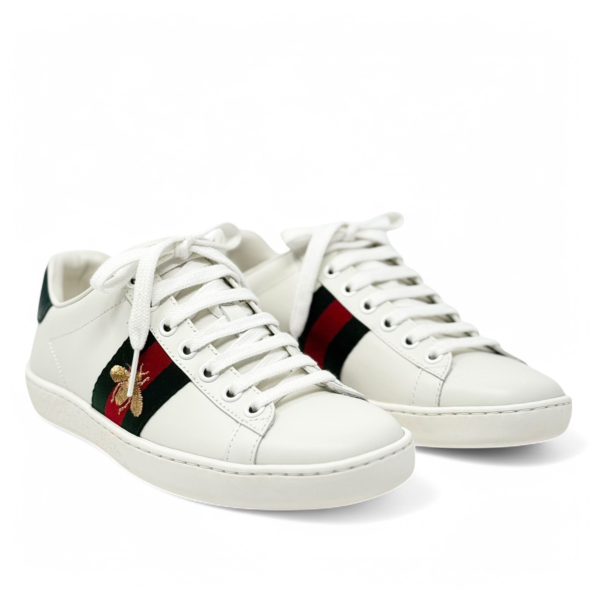 Gucci White Ace Sneakers 34.5