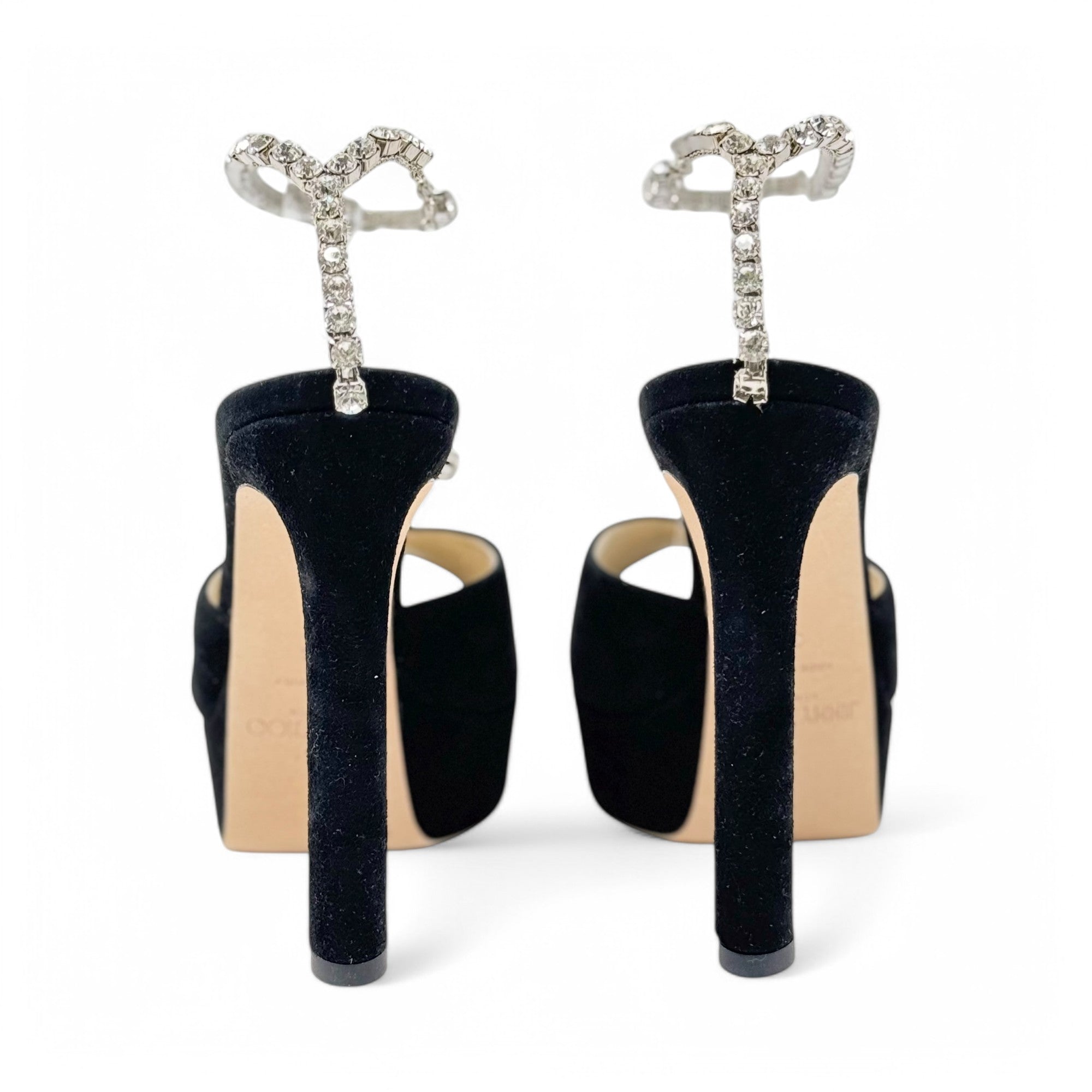 Jimmy Choo Black Saeda Sandals 36