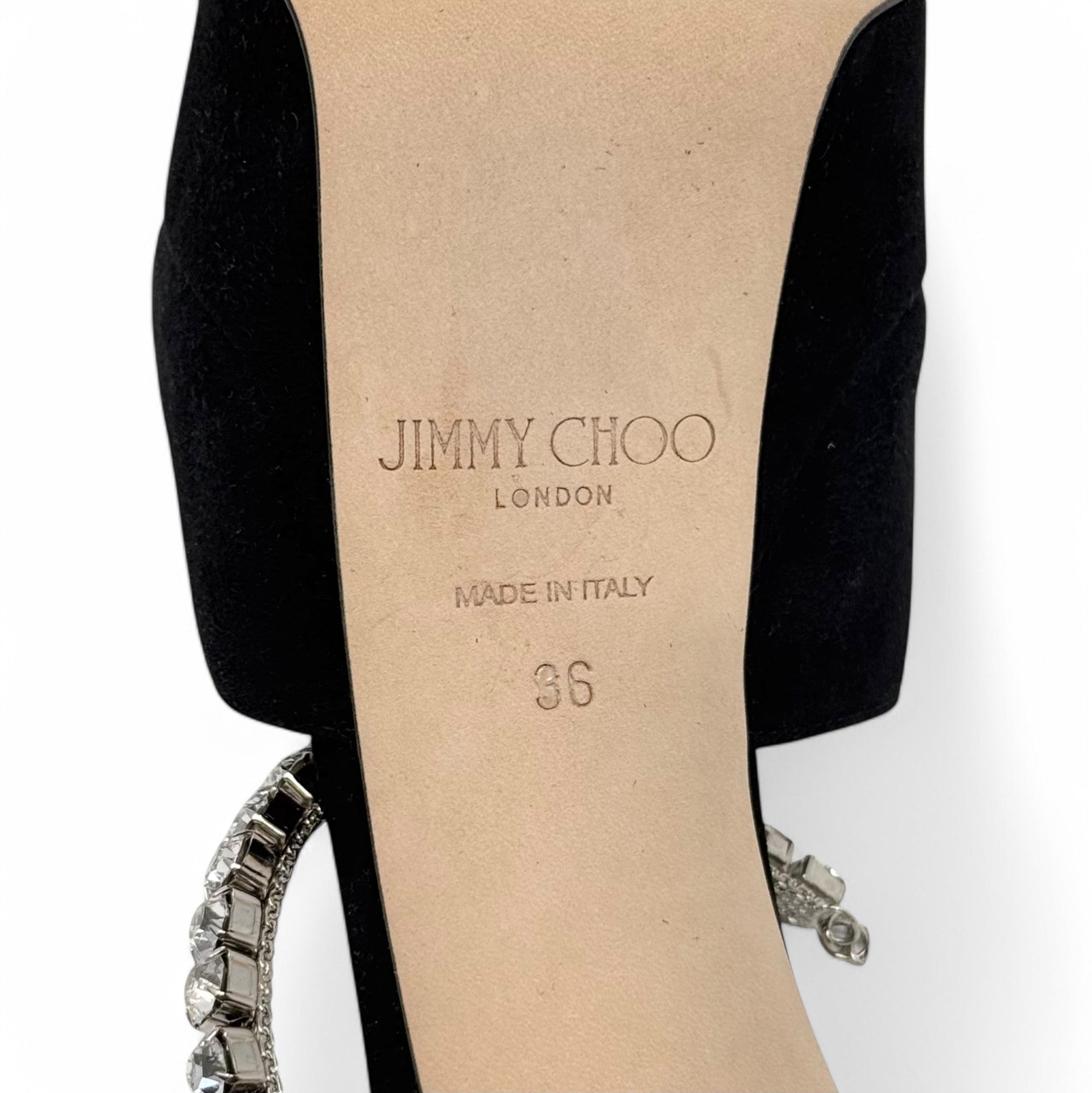 Jimmy Choo Black Saeda Sandals 36