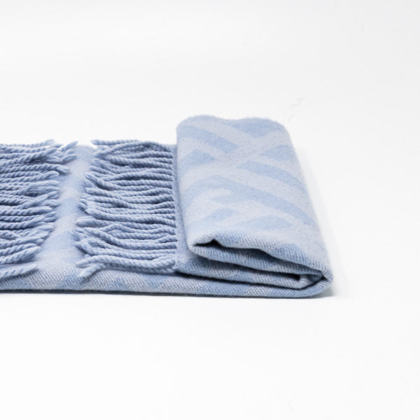 Fendi Blue Cashmere Scarf