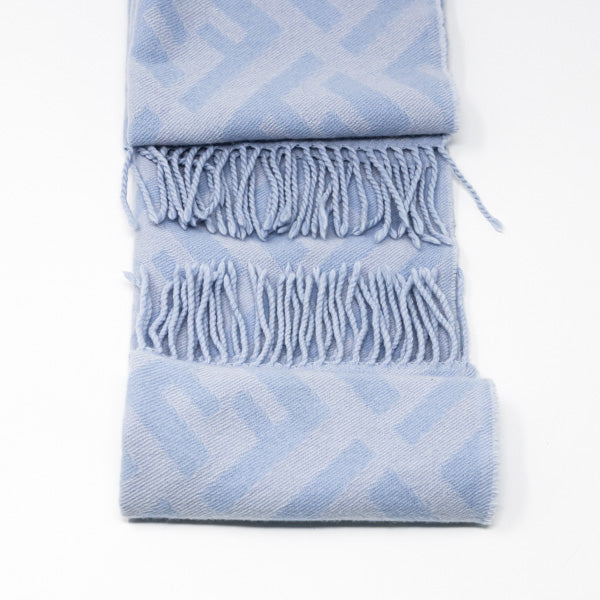 Fendi Blue Cashmere Scarf