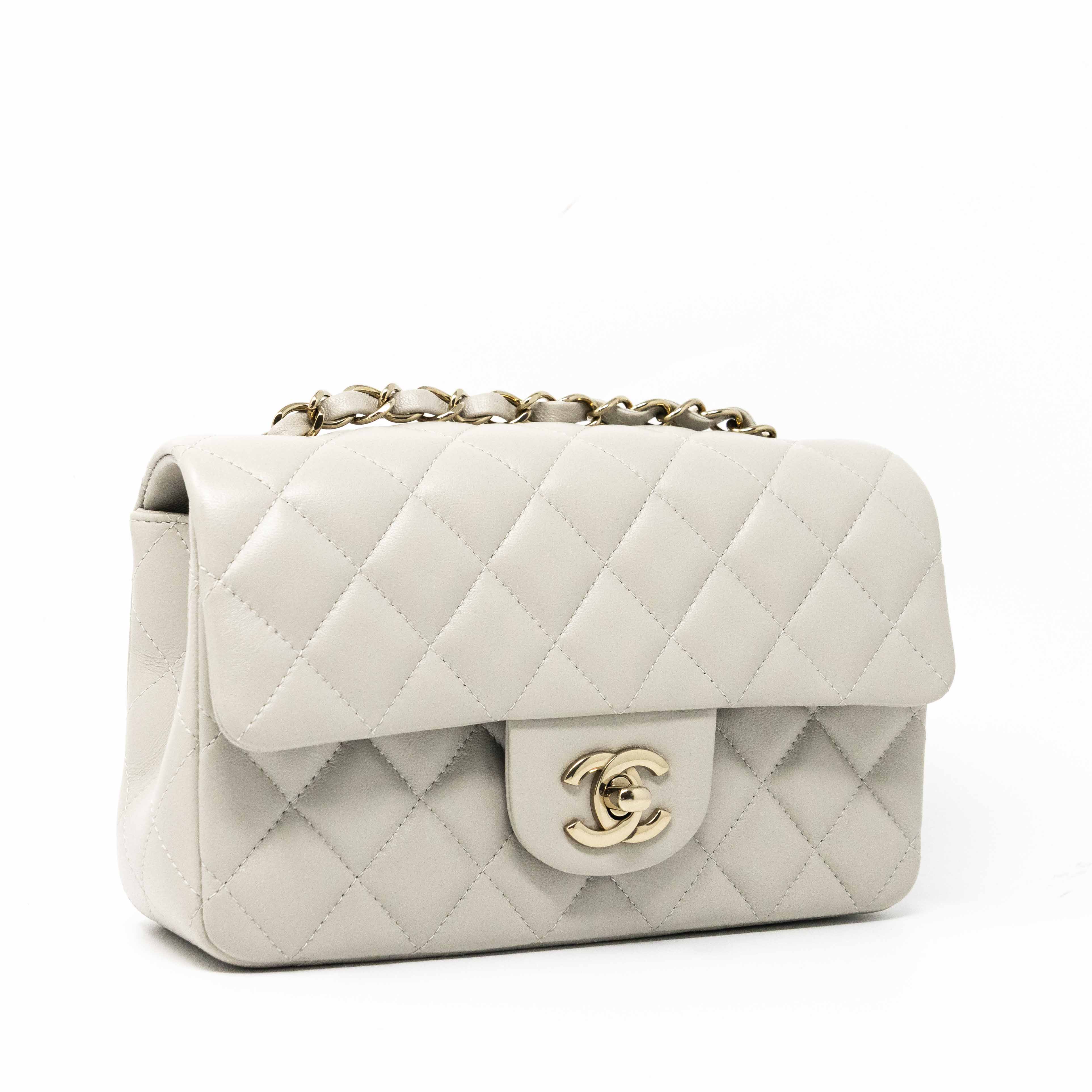 Chanel Grey Mini Classic Flap