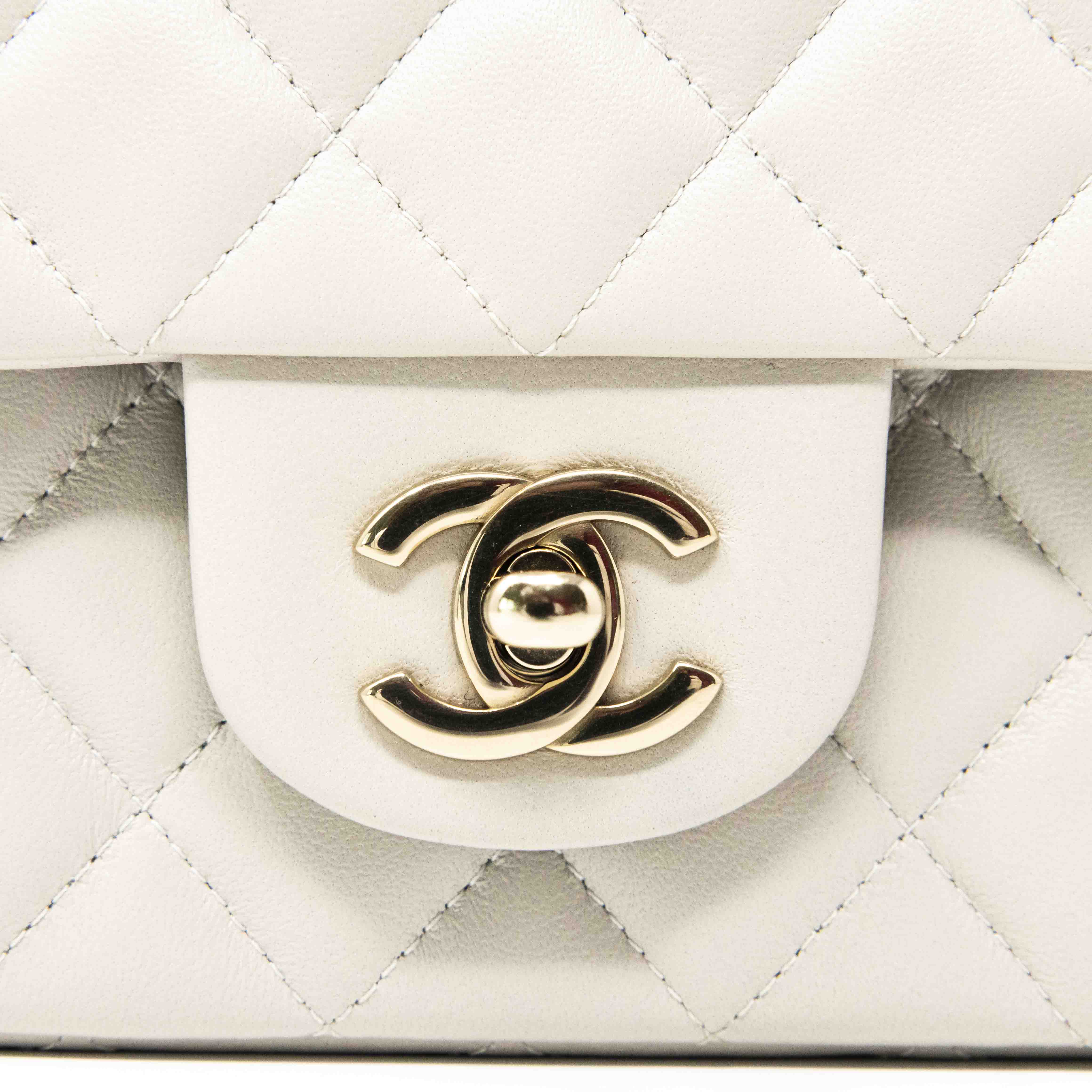 Chanel Grey Mini Classic Flap