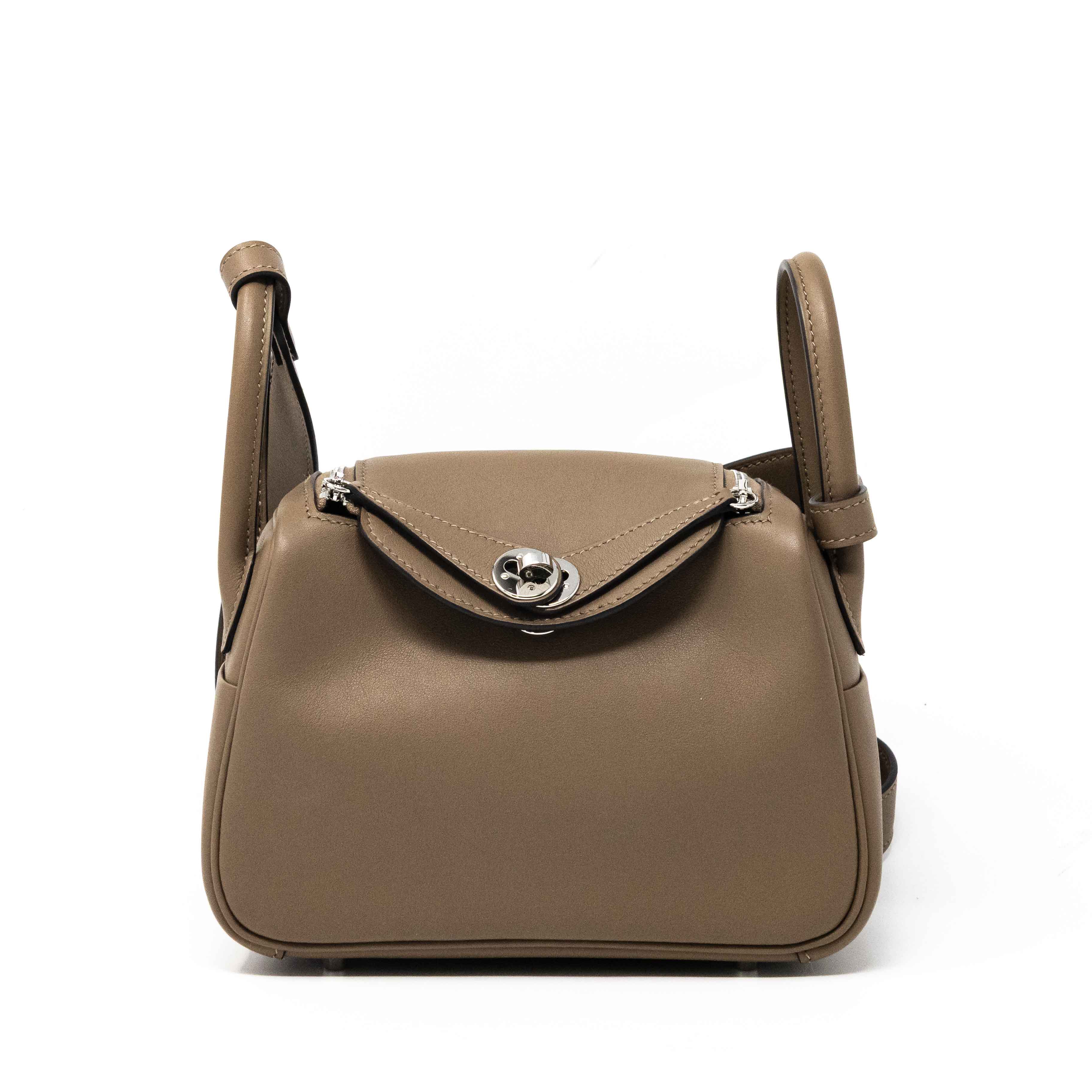 Hermes Beige De Weimar Swift Mini Lindy