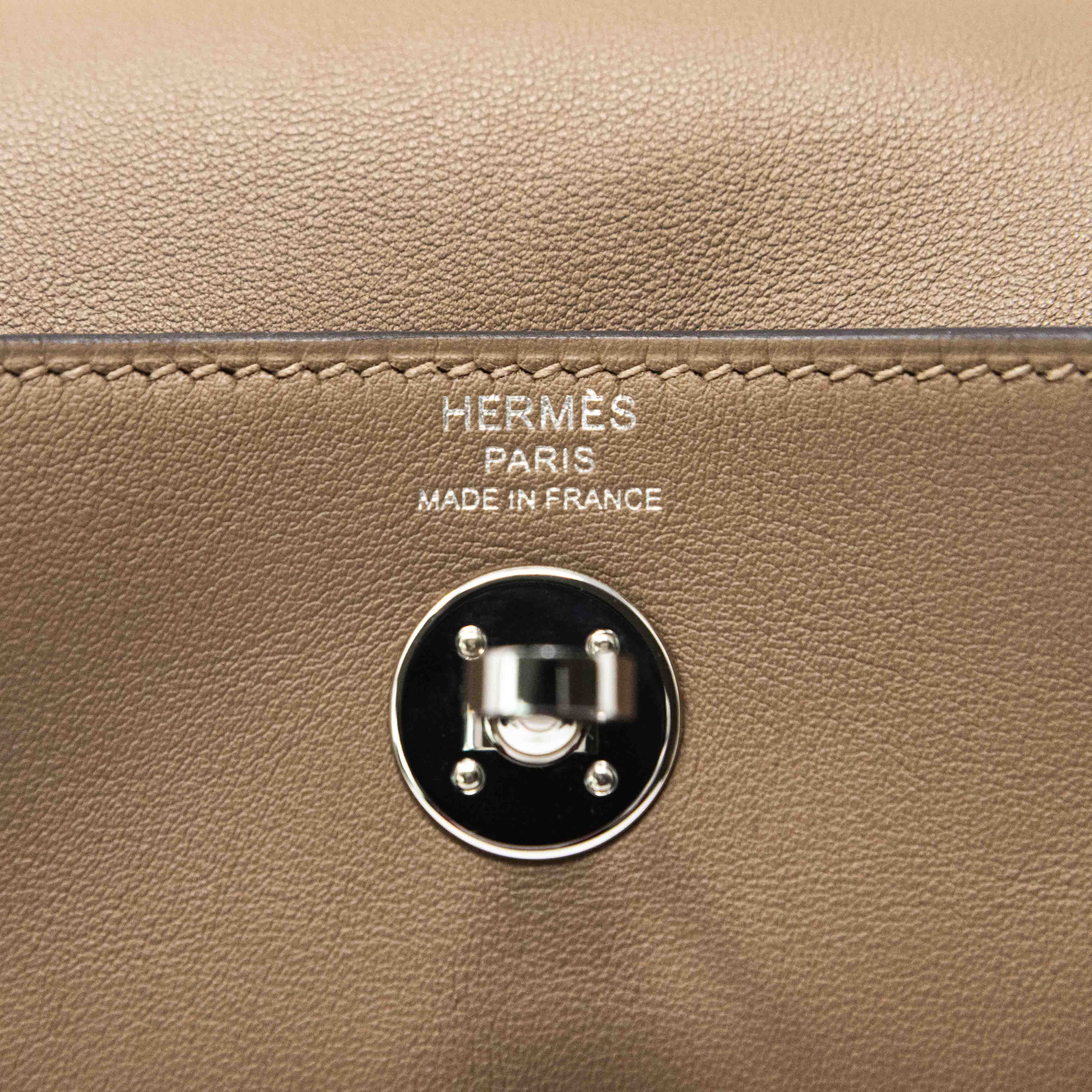 Hermes Beige De Weimar Swift Mini Lindy