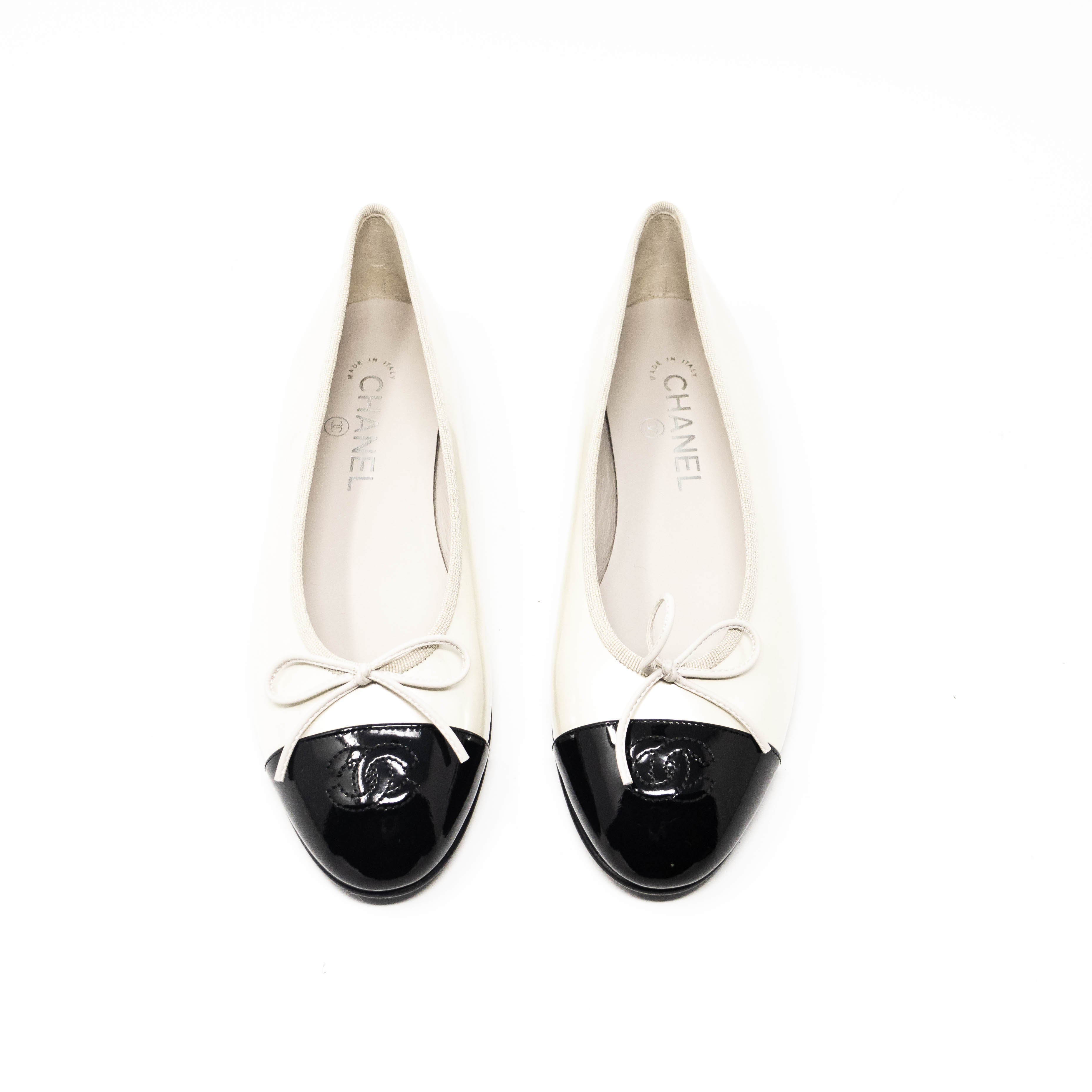 Chanel Pearl Ballet Flats 38.5