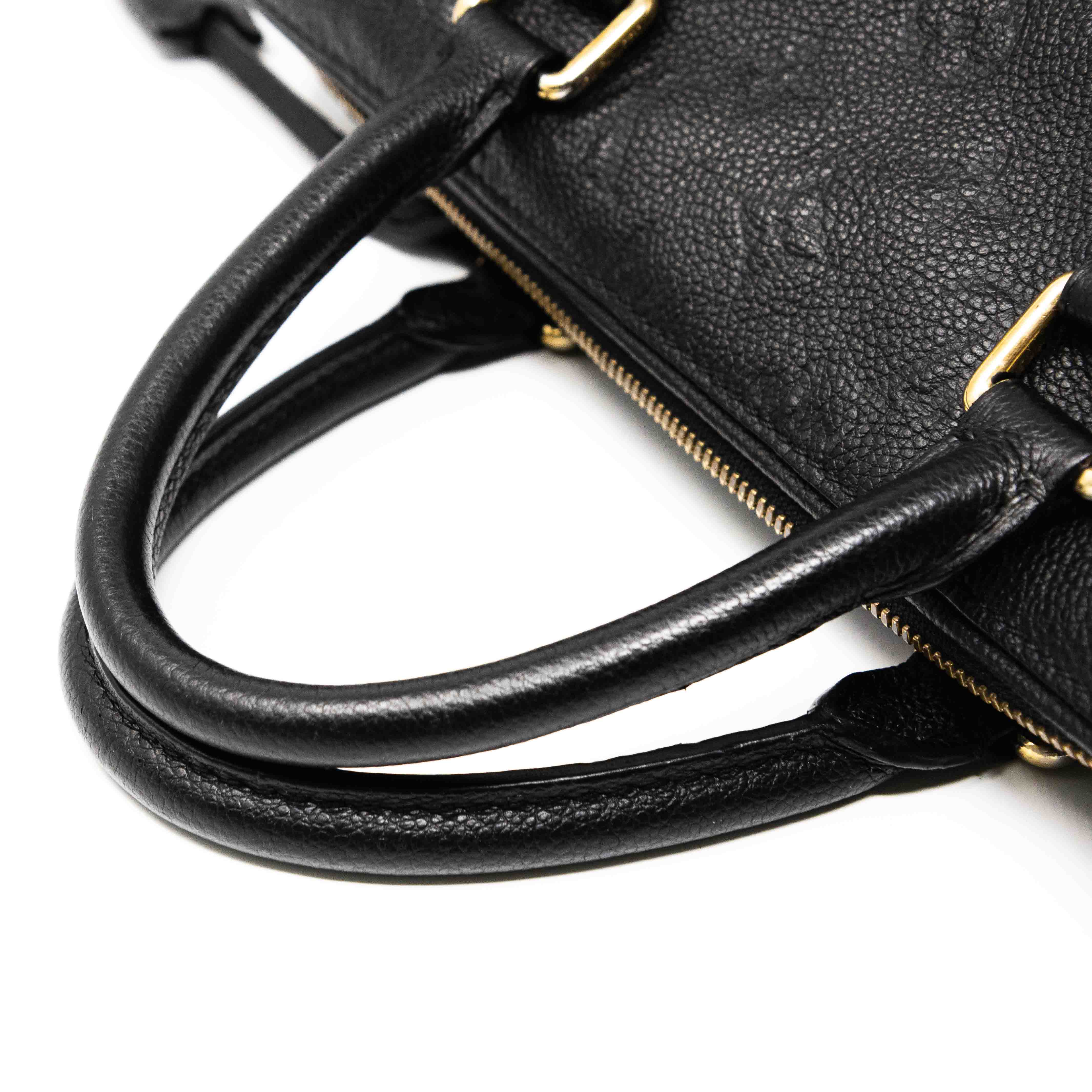 Louis Vuitton Black Empreinte Speedy Bandouliere 30