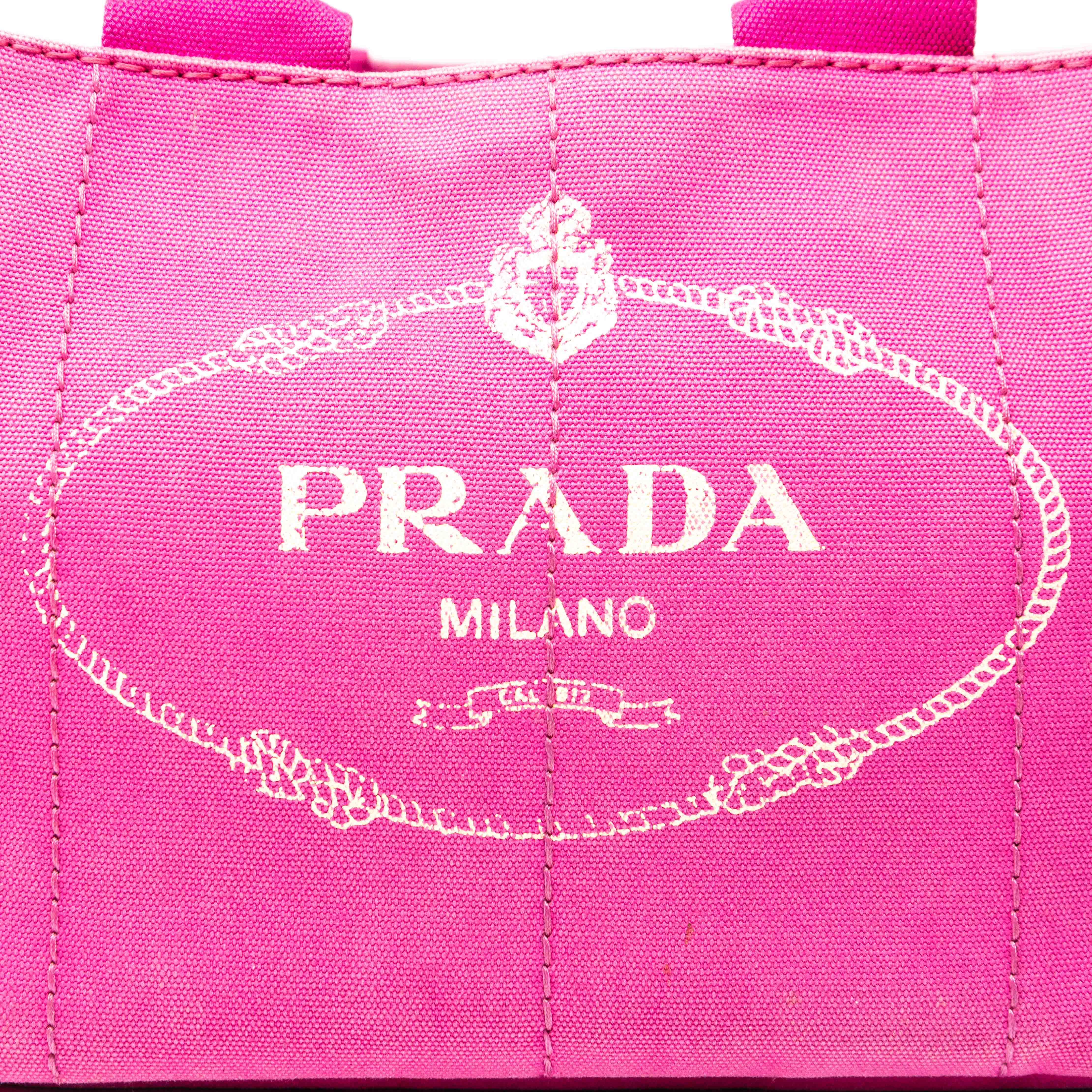 Prada Pink Medium Canapa Tote