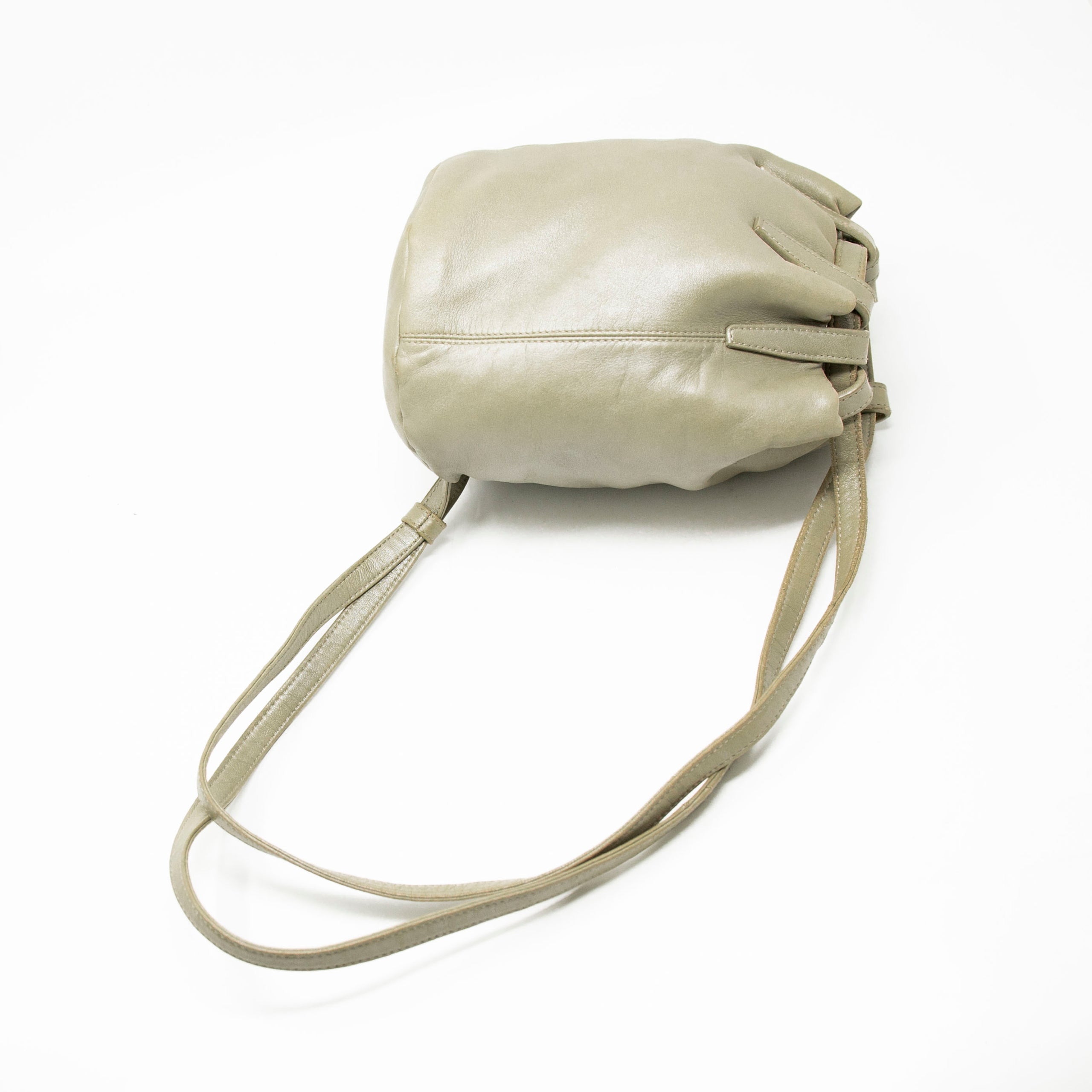 Loewe Vintage Green Mini Drawstring Backpack