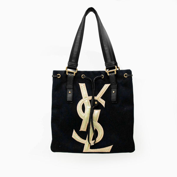 Saint Laurent Vintage Black Kahala Tote Jadore Couture