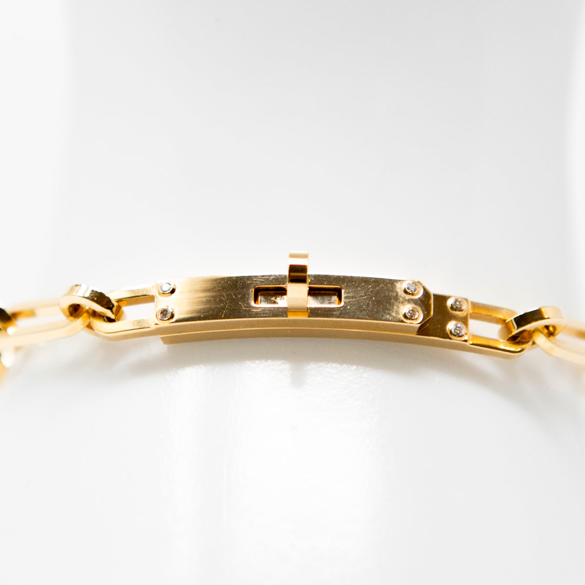 Hermes Gold Small Kelly Chaine Bracelet
