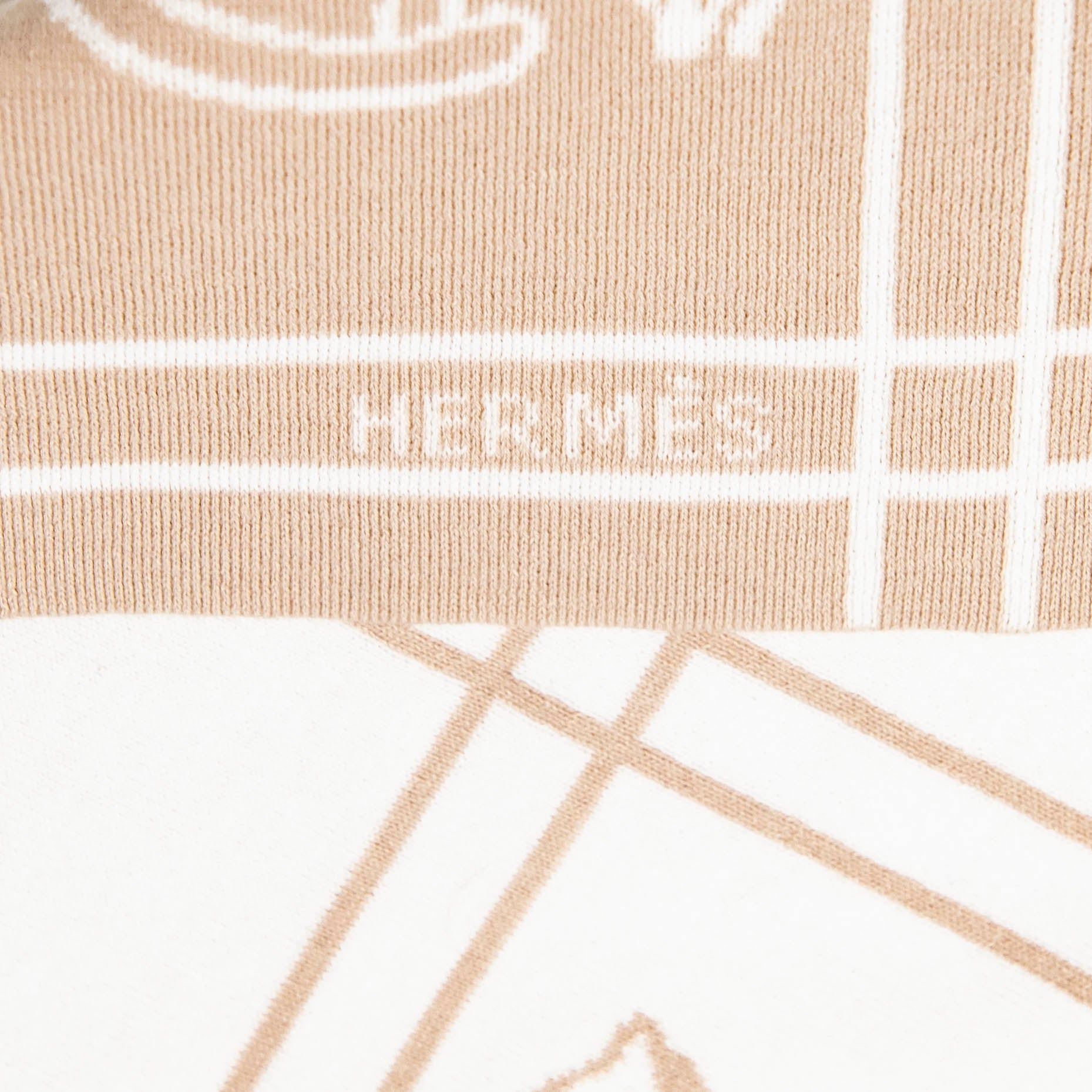 Hermes Beige Cotton Adada Baby Blanket