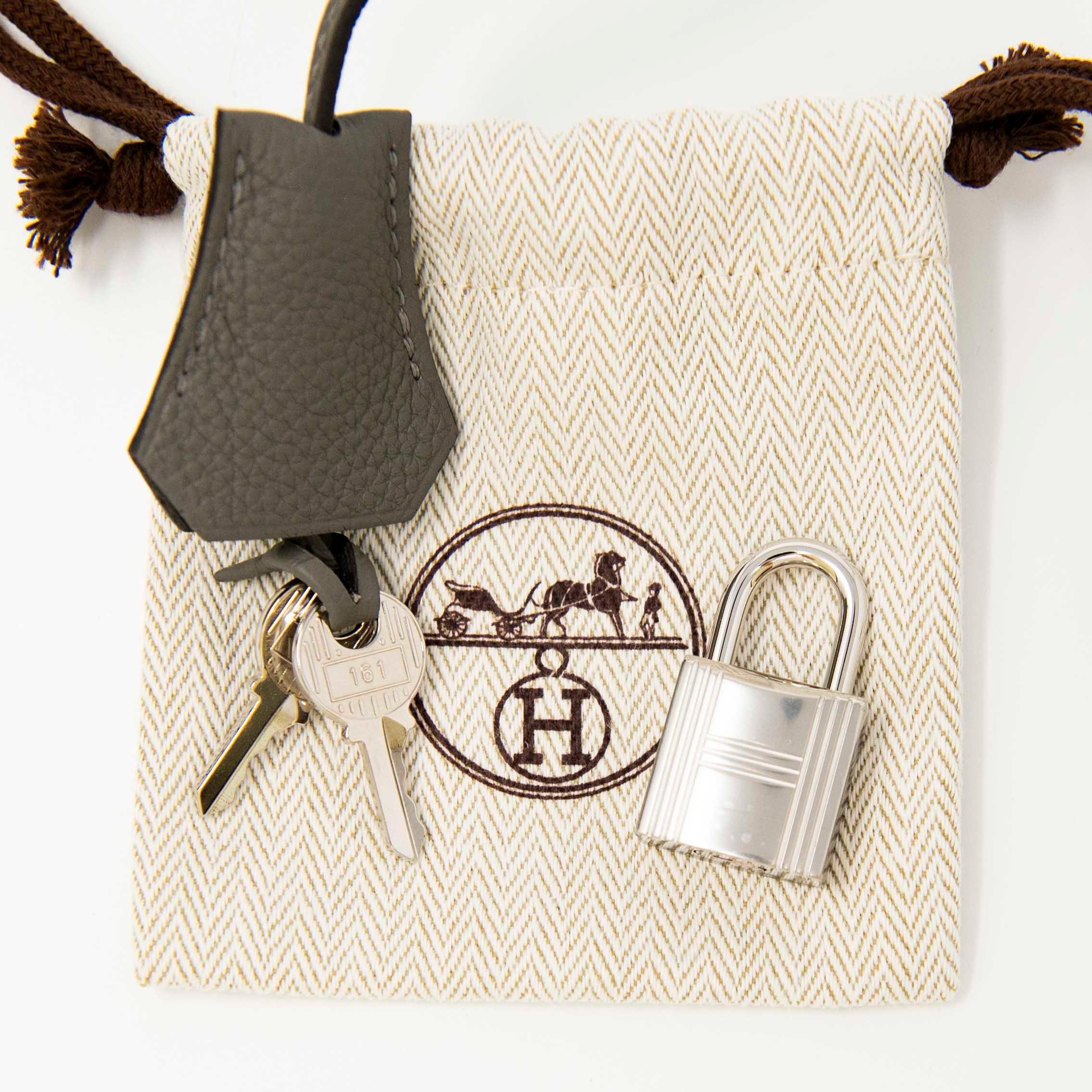 Hermes Gris Meyer Togo Kelly 25