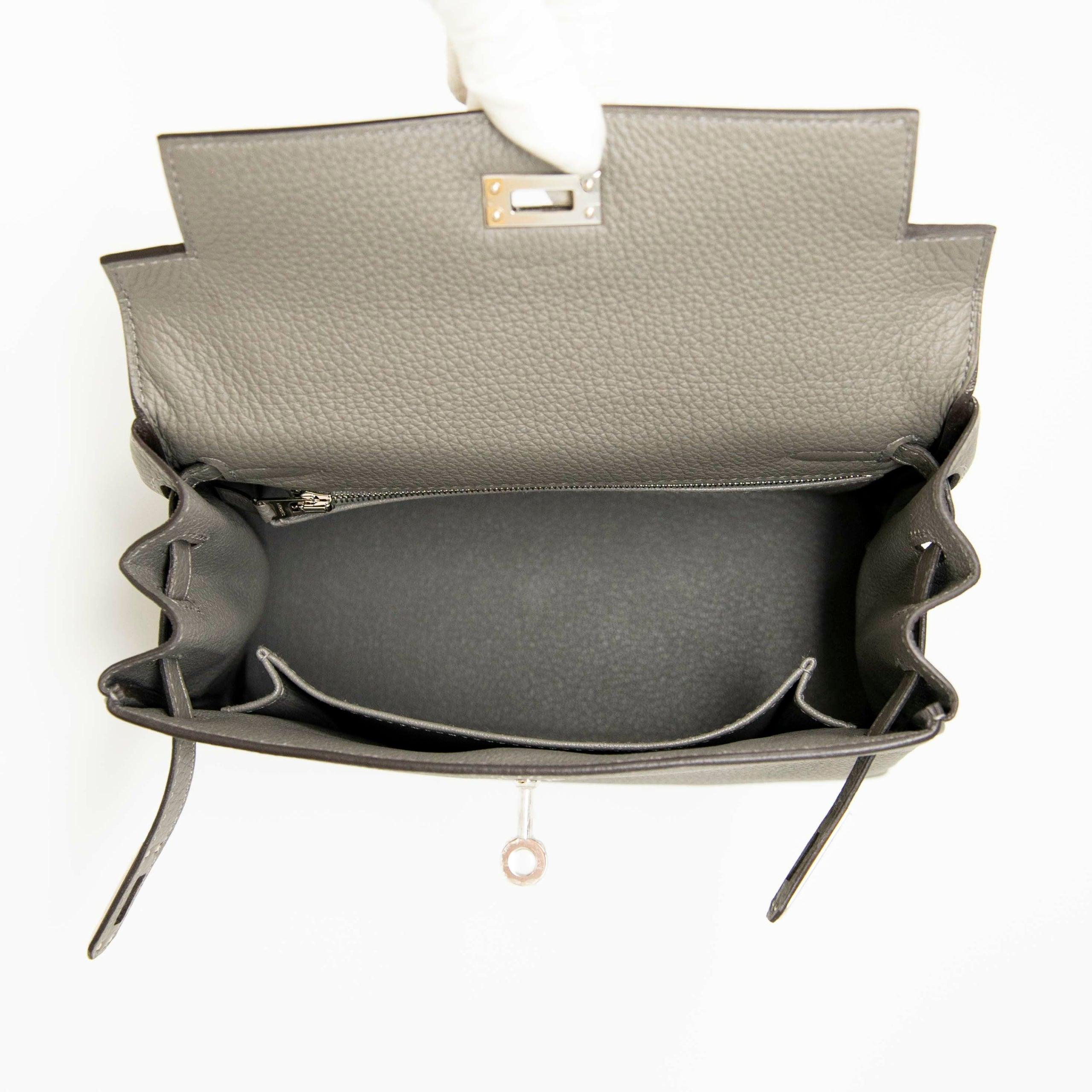 Hermes Gris Meyer Togo Kelly 25