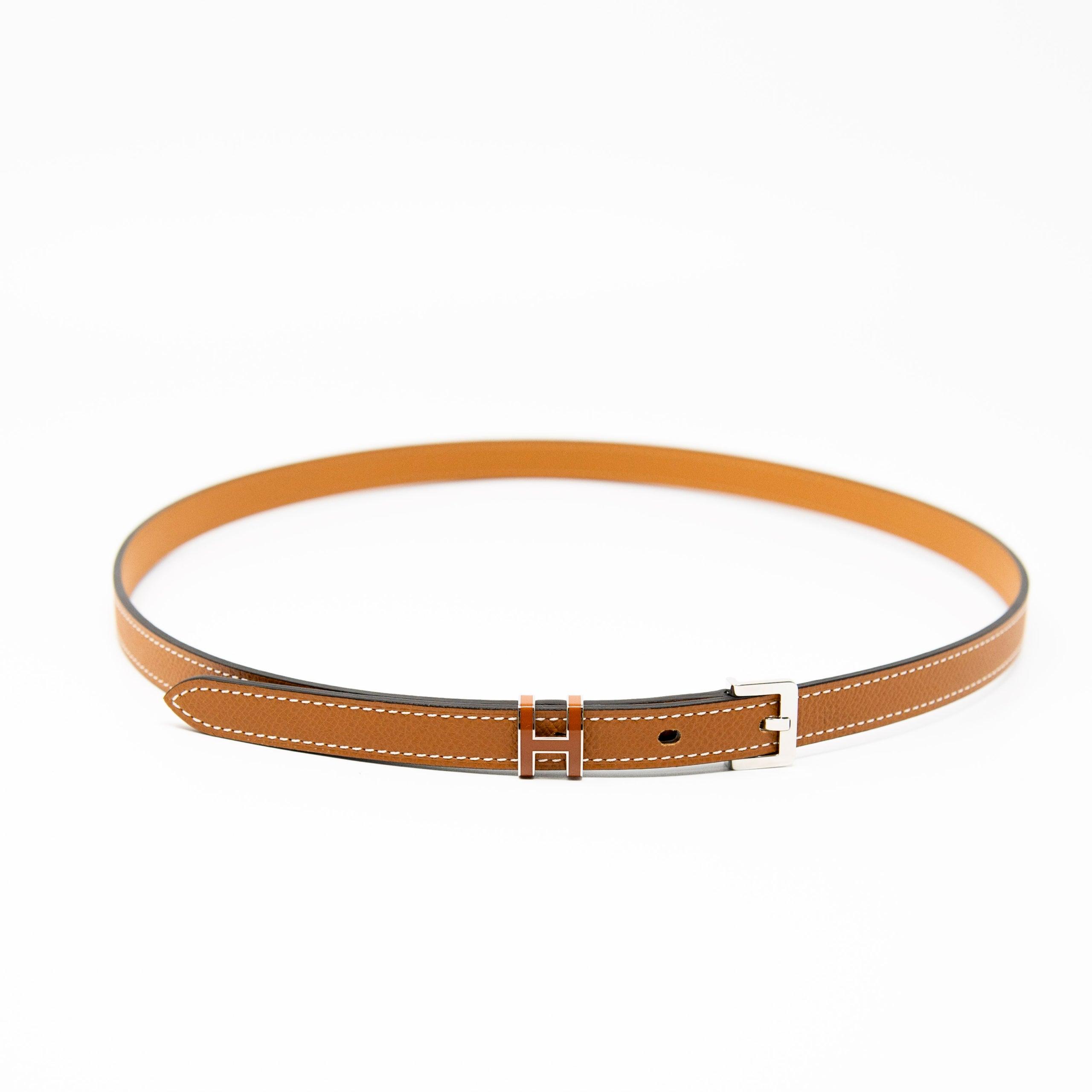 Hermes Gold Epsom Pop H Belt 85