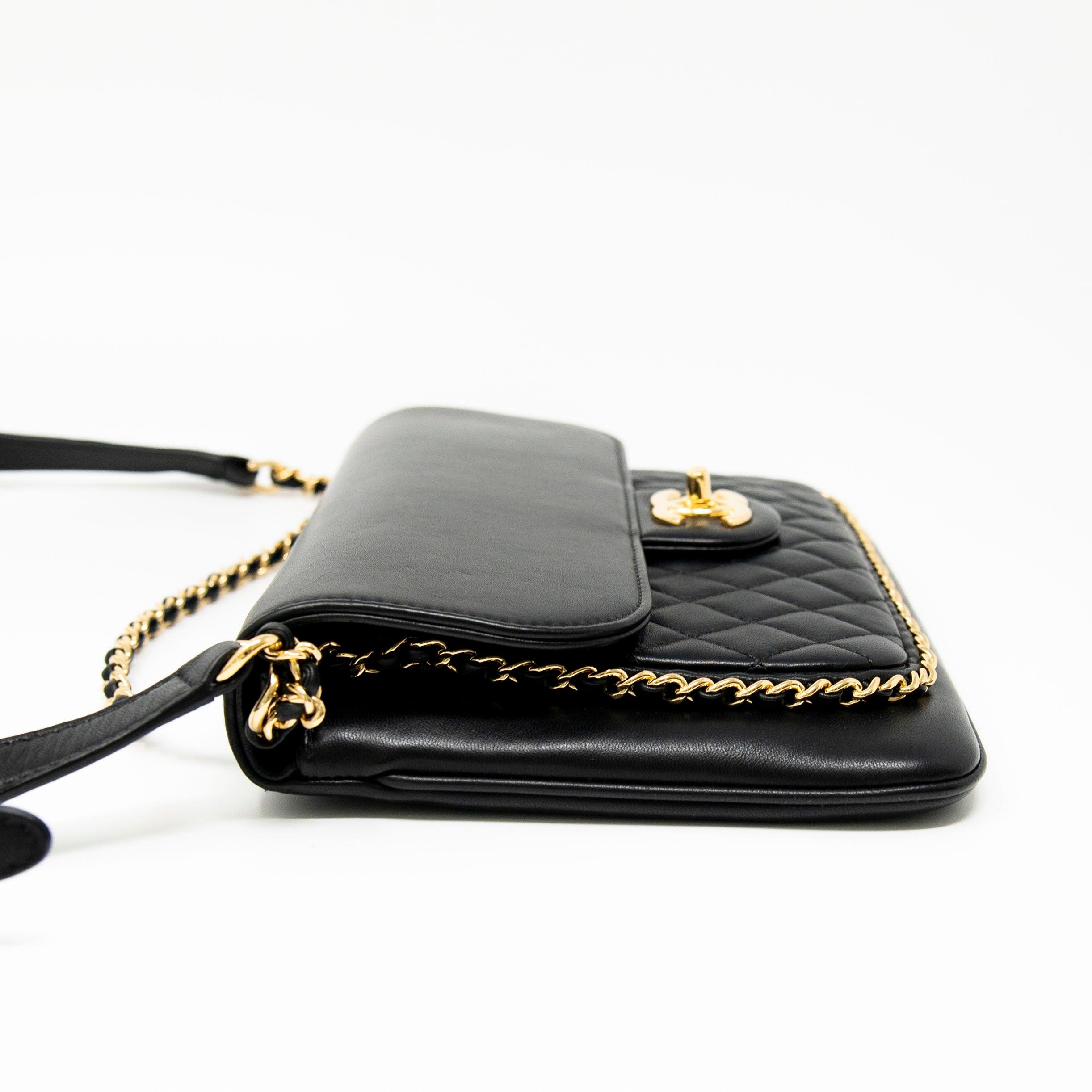 Chanel Black Unchained Flap