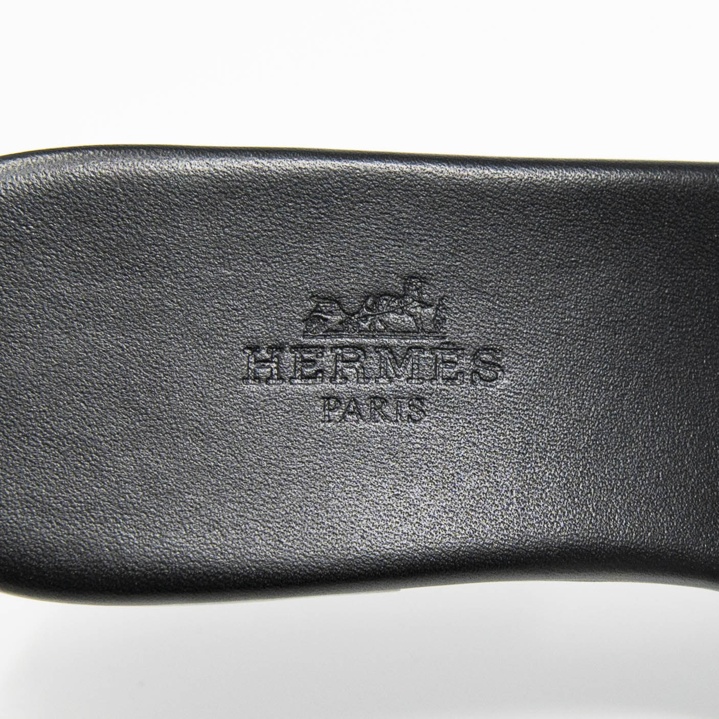 Hermes Black Calfskin Dune Sandals 36