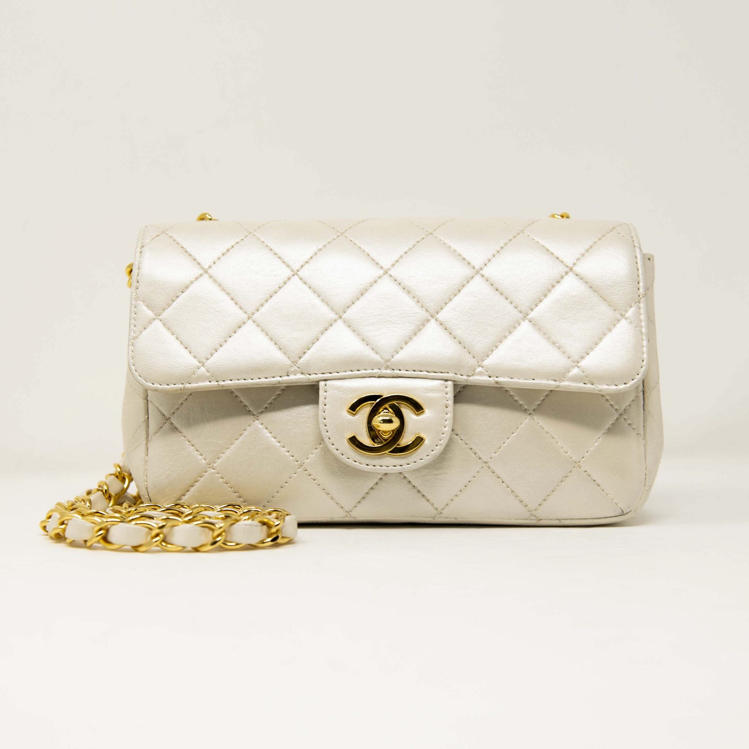 Chanel Pearl Lambskin Mini Flap