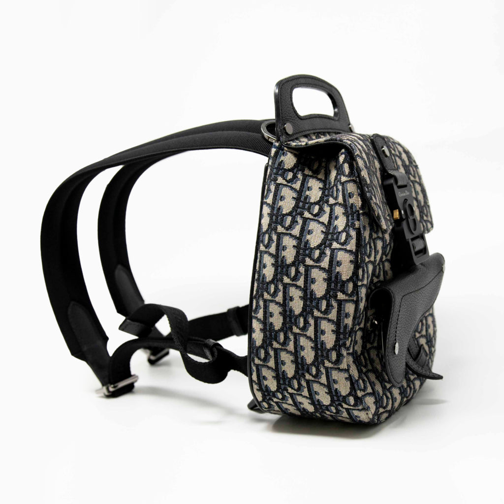 Dior Blue Oblique Mini Gallop Backpack