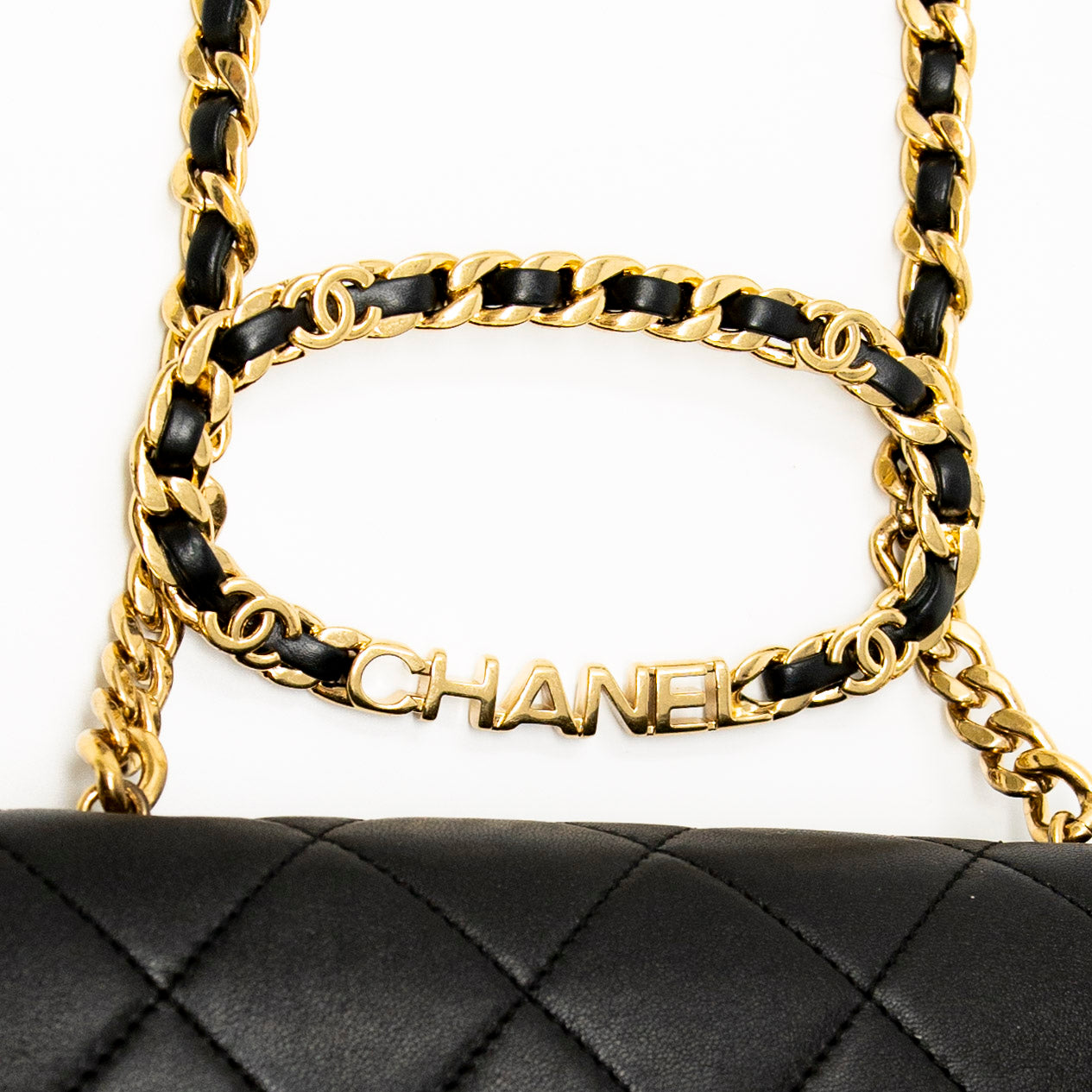 Chanel Black Top Handle Flap