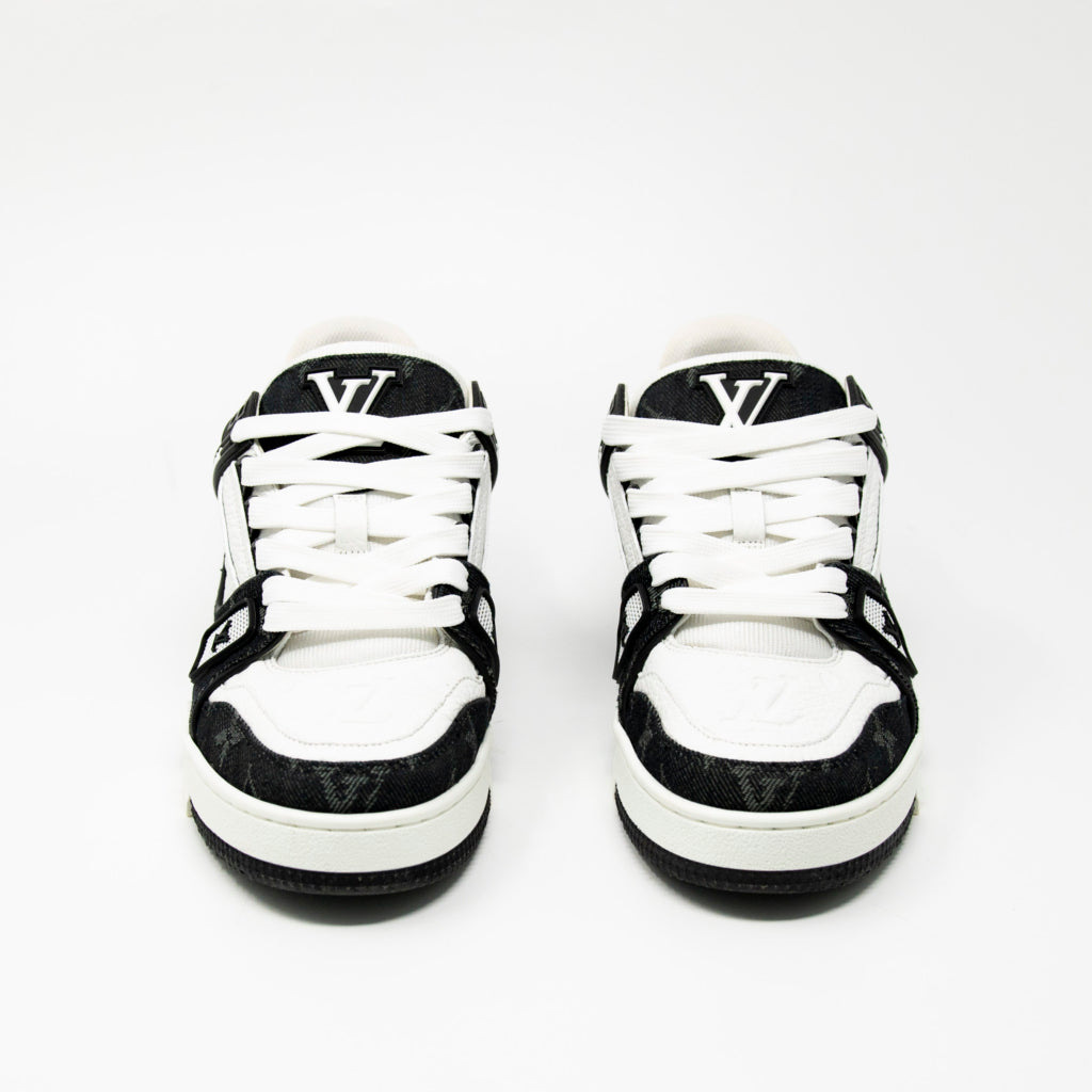 Louis Vuitton Black Monogram Trainer Sneakers