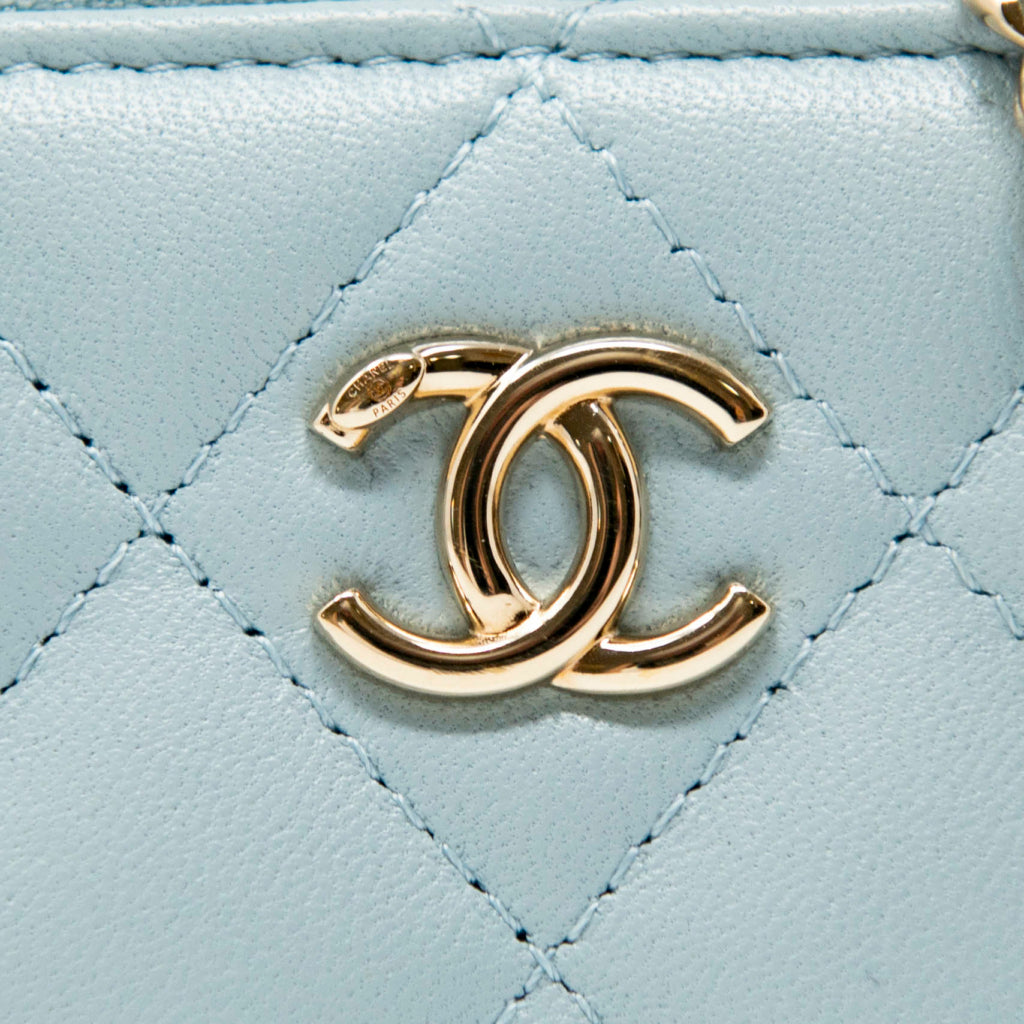 Chanel Blue Mini Trendy Vanity on Chain