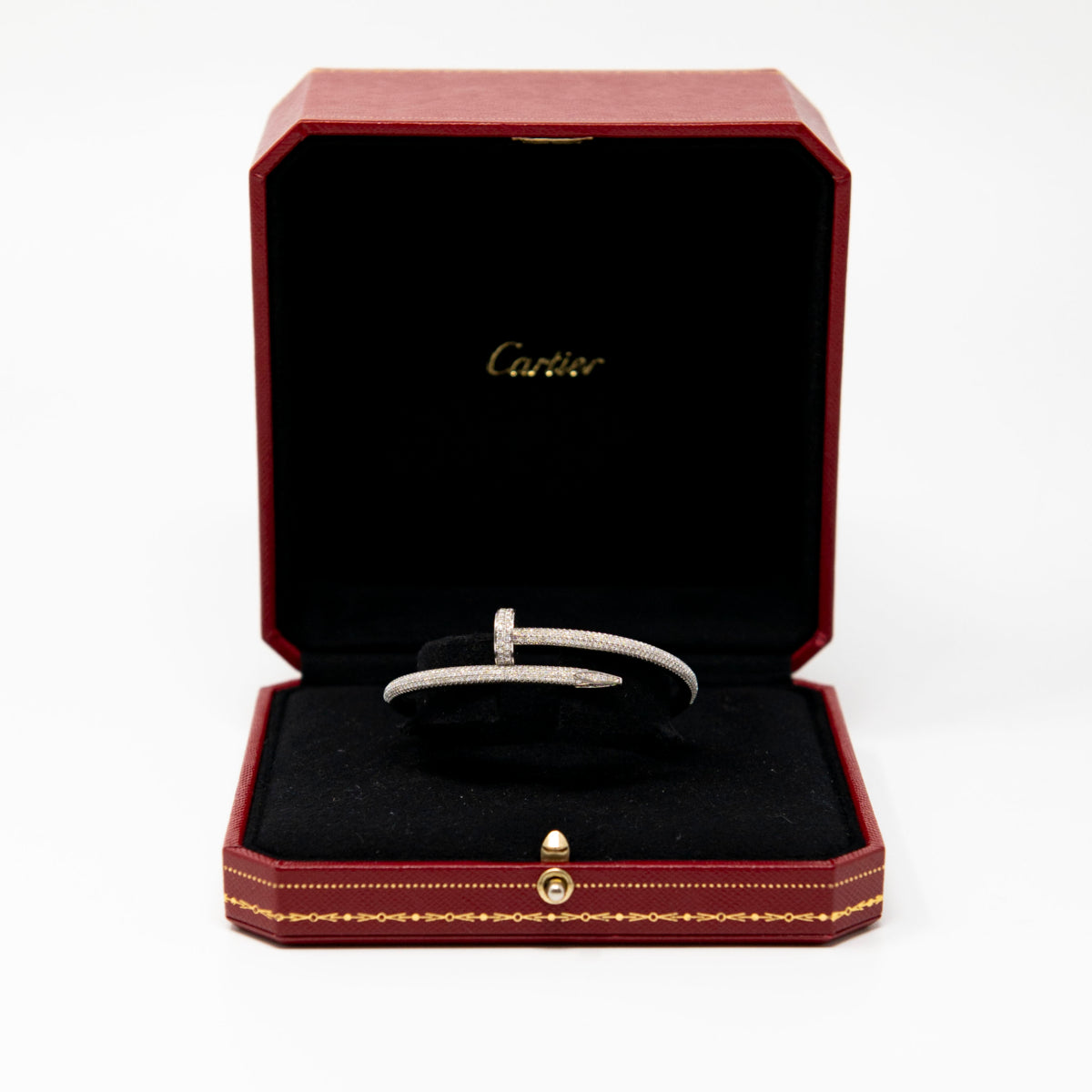 Cartier 18k White Gold Diamond Juste Un Clou 16