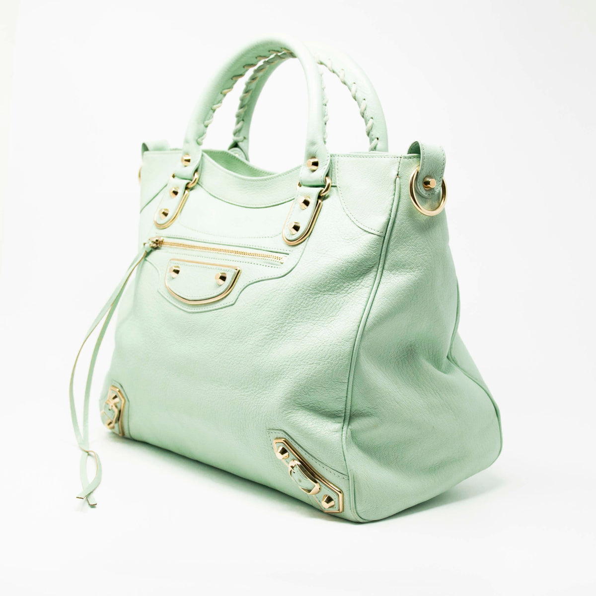 Balenciaga Green Velo Bag