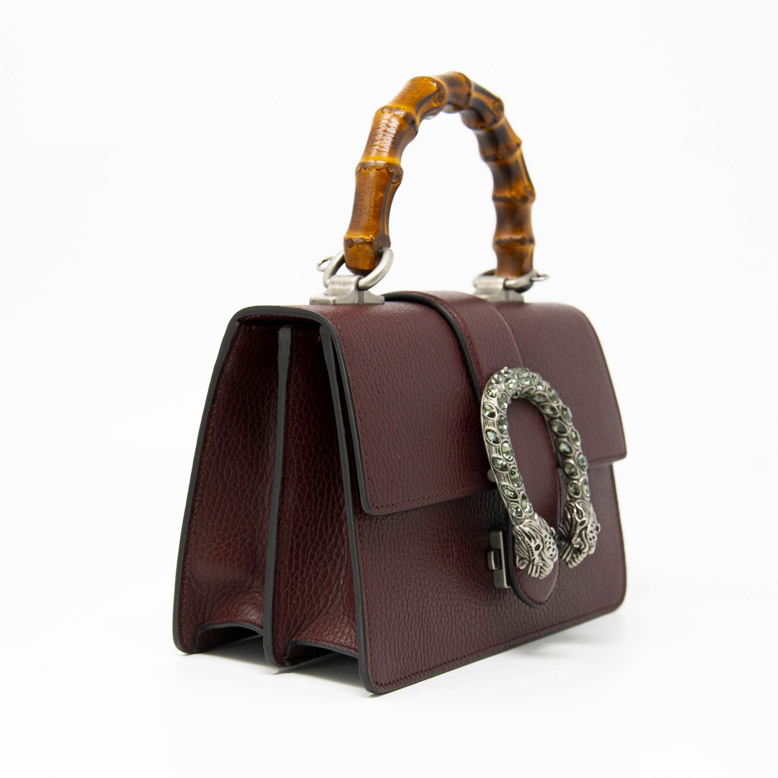 Gucci Burgundy Mini Dionysus Top Handle Bag