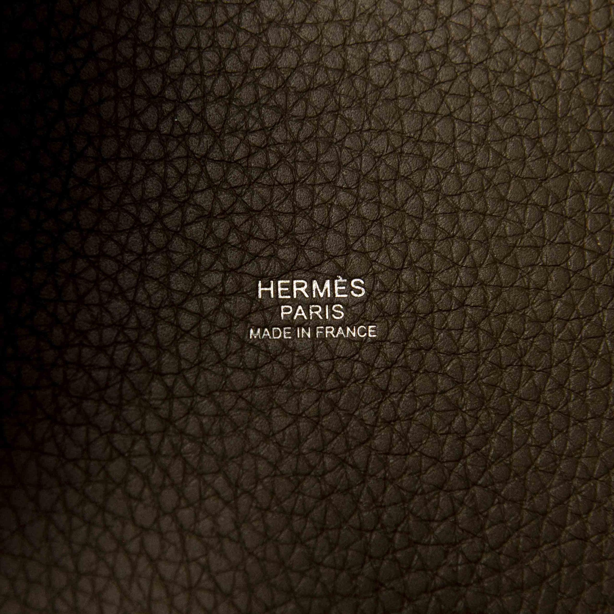 Hermes Etoupe Clemence Picotin 22