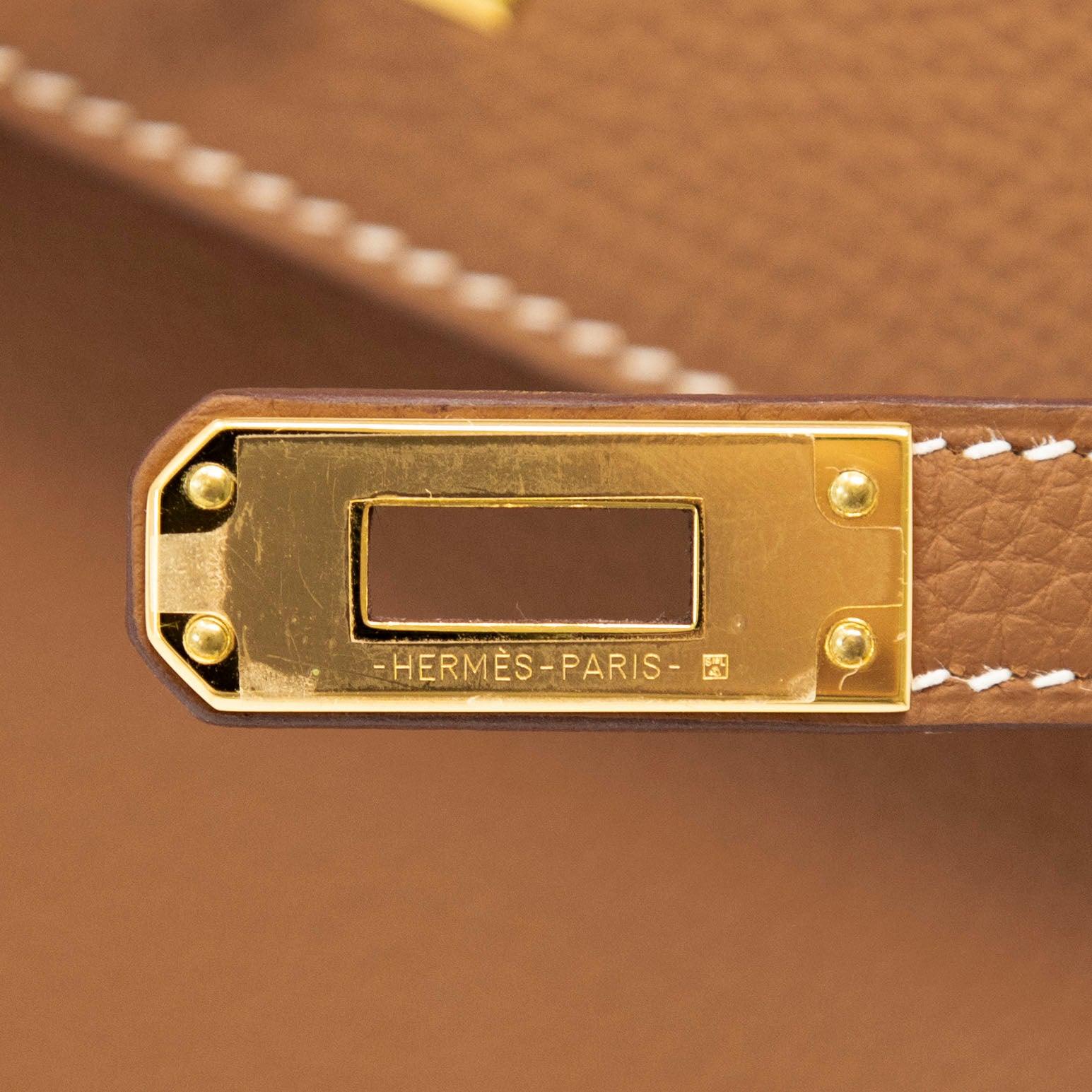 Hermes Gold Togo Kelly 25