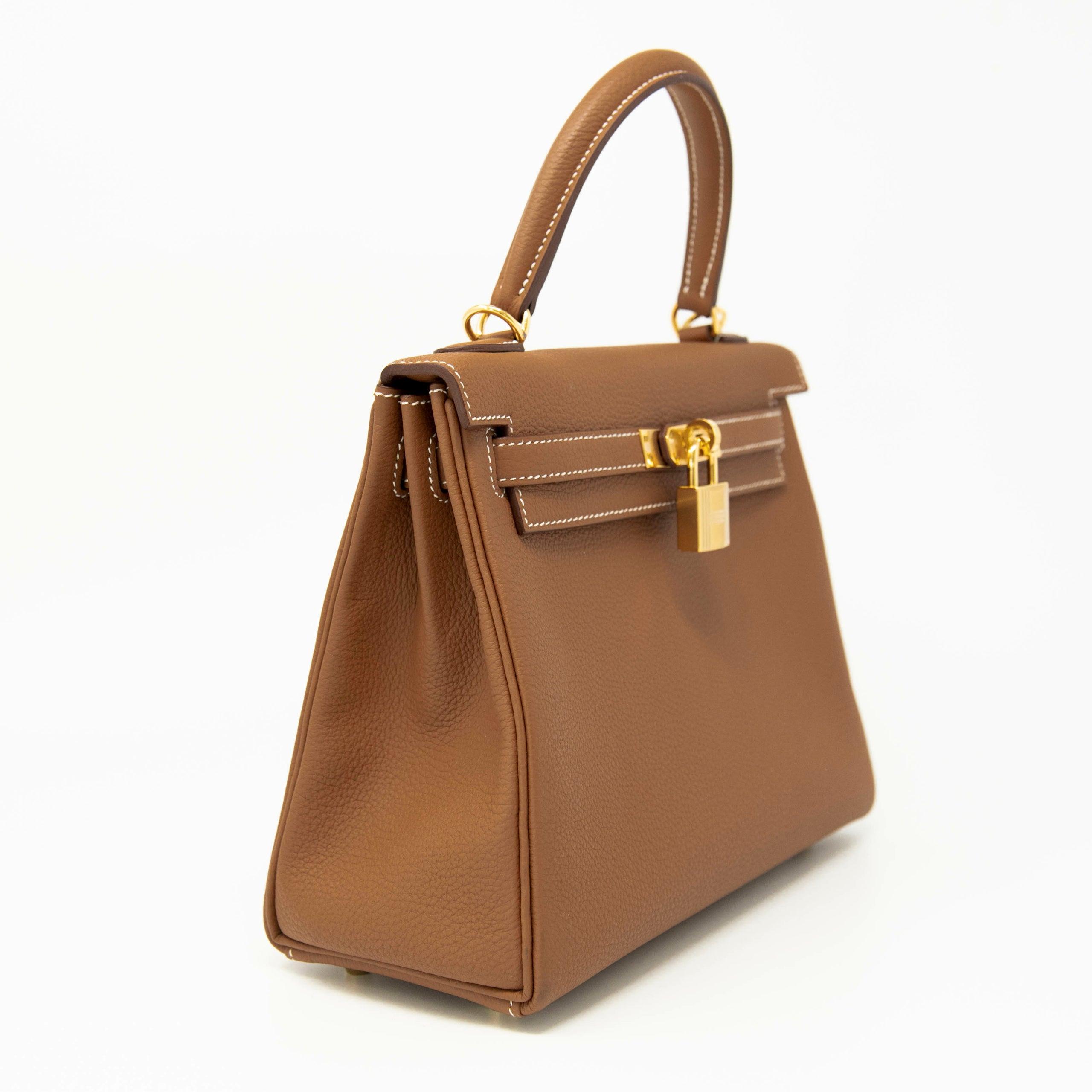 Hermes Gold Togo Kelly 25