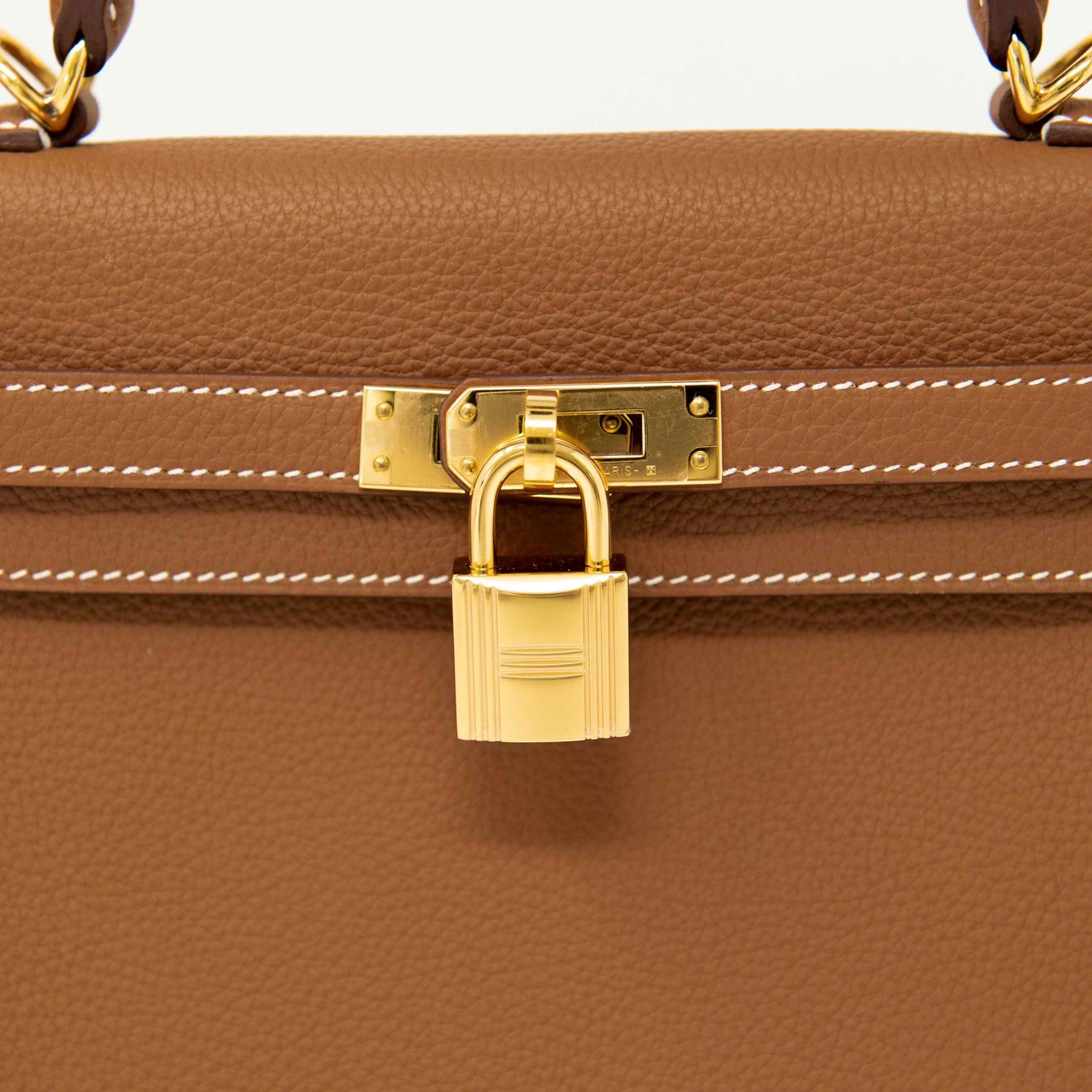 Hermes Gold Togo Kelly 25