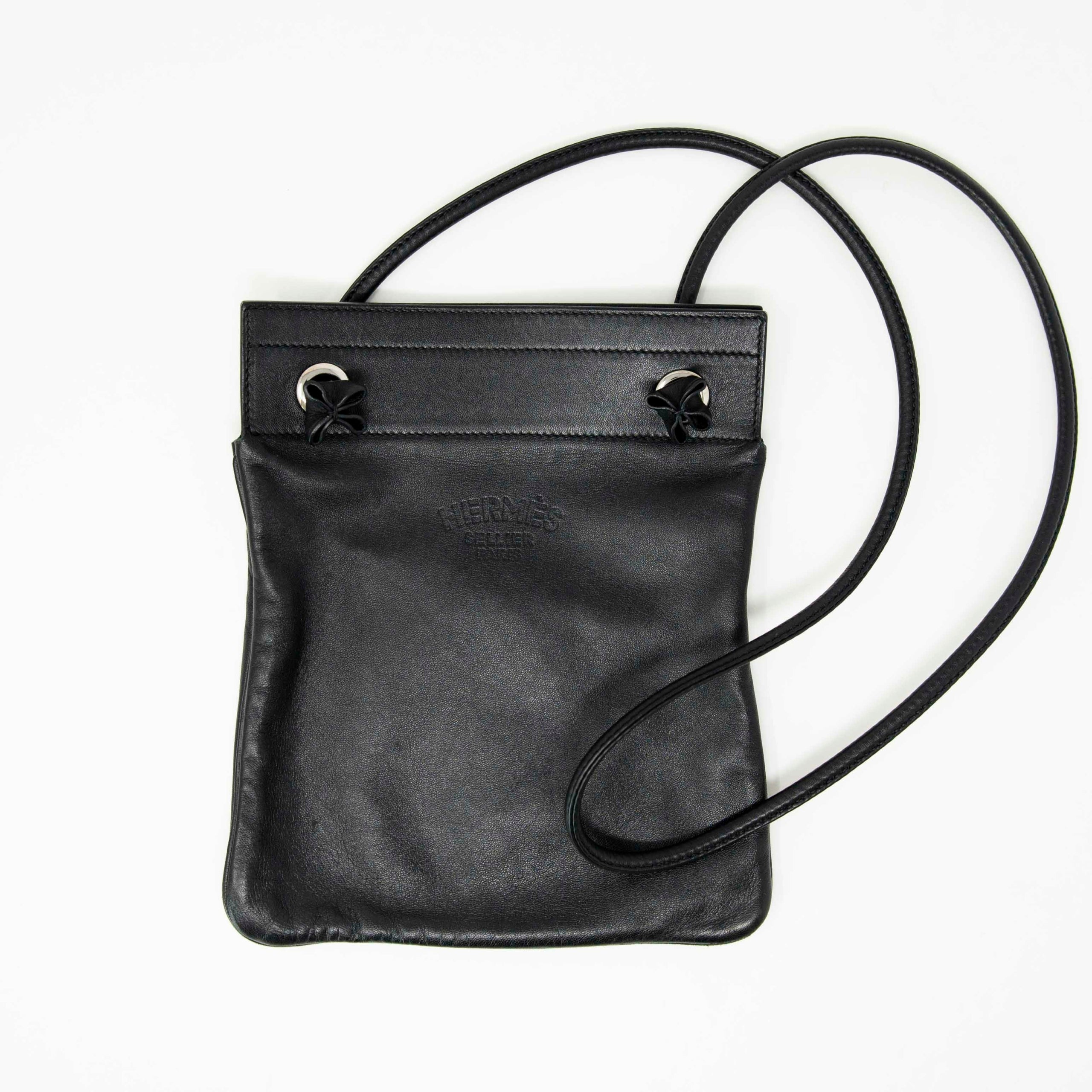 Hermes Noir Swift Mini Aline Bag