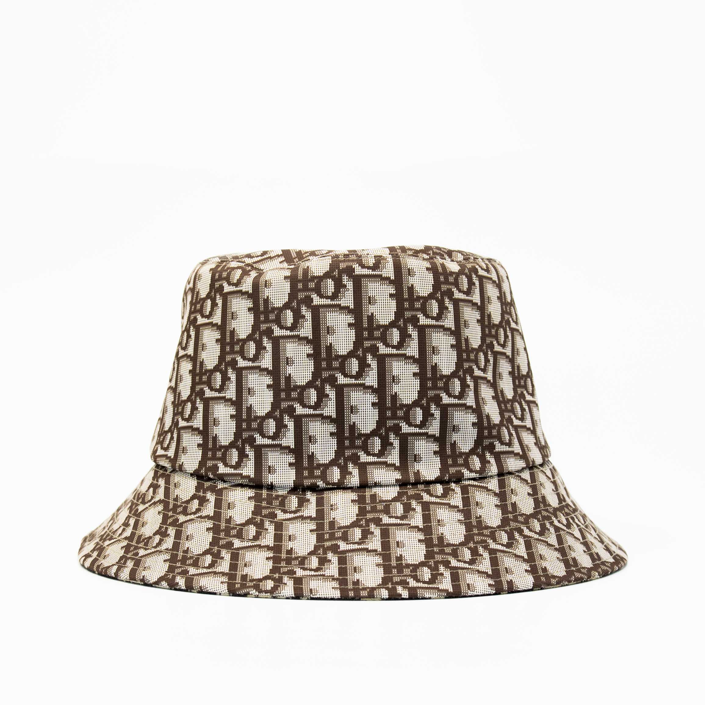 Dior Brown Oblique Reversible Bucket Hat 59