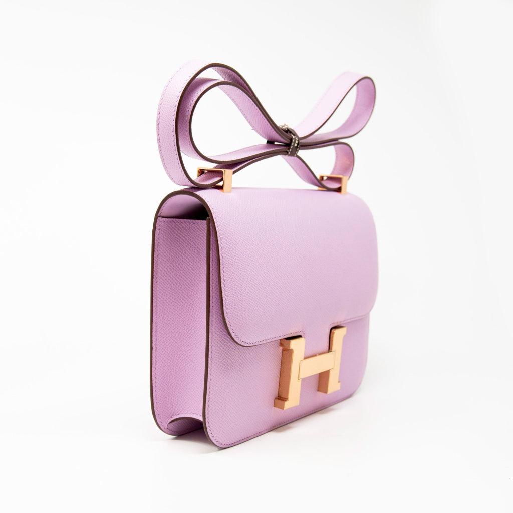 Hermes Mauve Sylvestre Epsom Constance 24