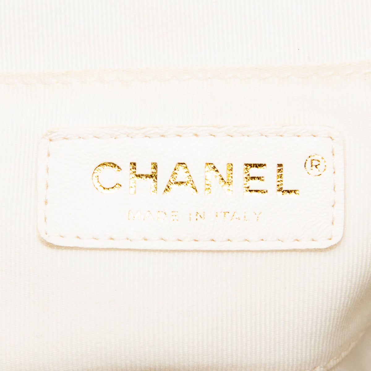 Chanel White Lambskin Duma Backpack