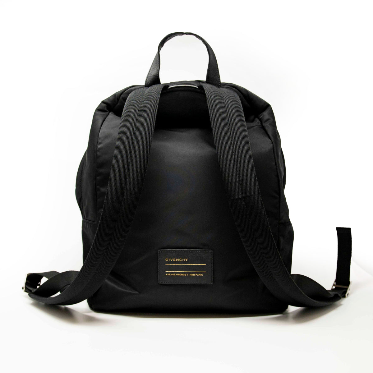 Givenchy Black Paris Logo Backpack
