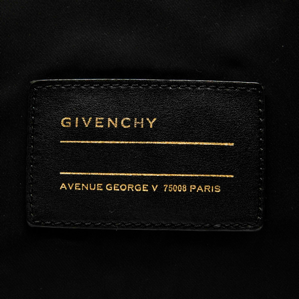 Givenchy Black Paris Logo Backpack
