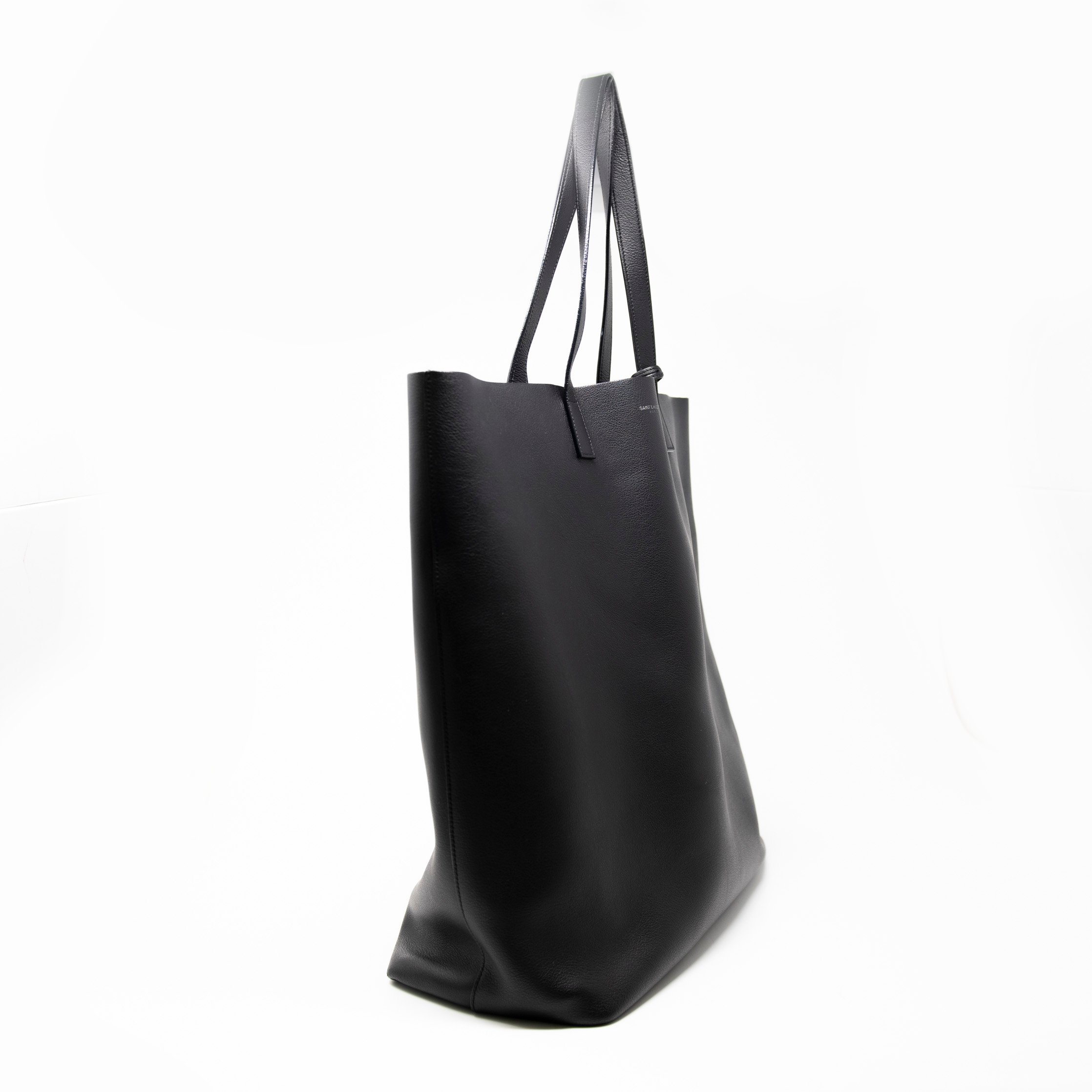 Saint Laurent Black Bold Shopping Tote